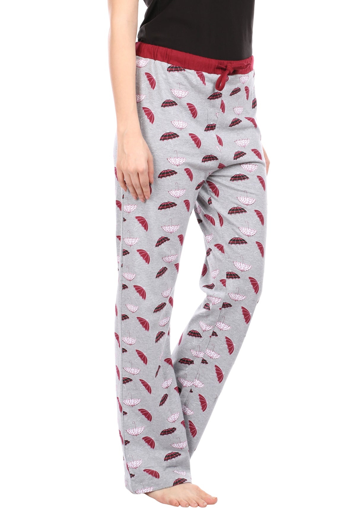 Semantic Women&#39;s Cotton Umbrella Printed Pyjama