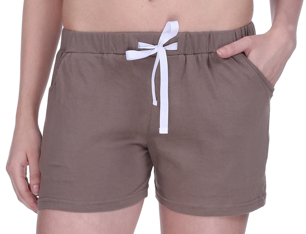 Semantic Solid Cotton Shorts - Semantic Store