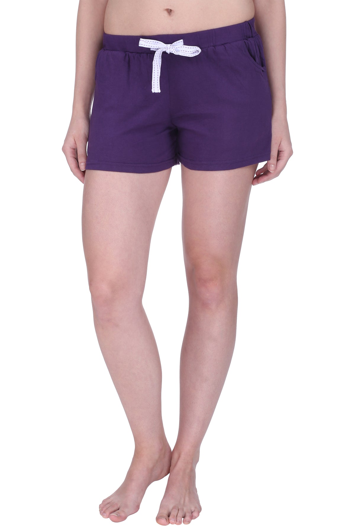Semantic Solid Cotton Shorts - (Available in Colors)