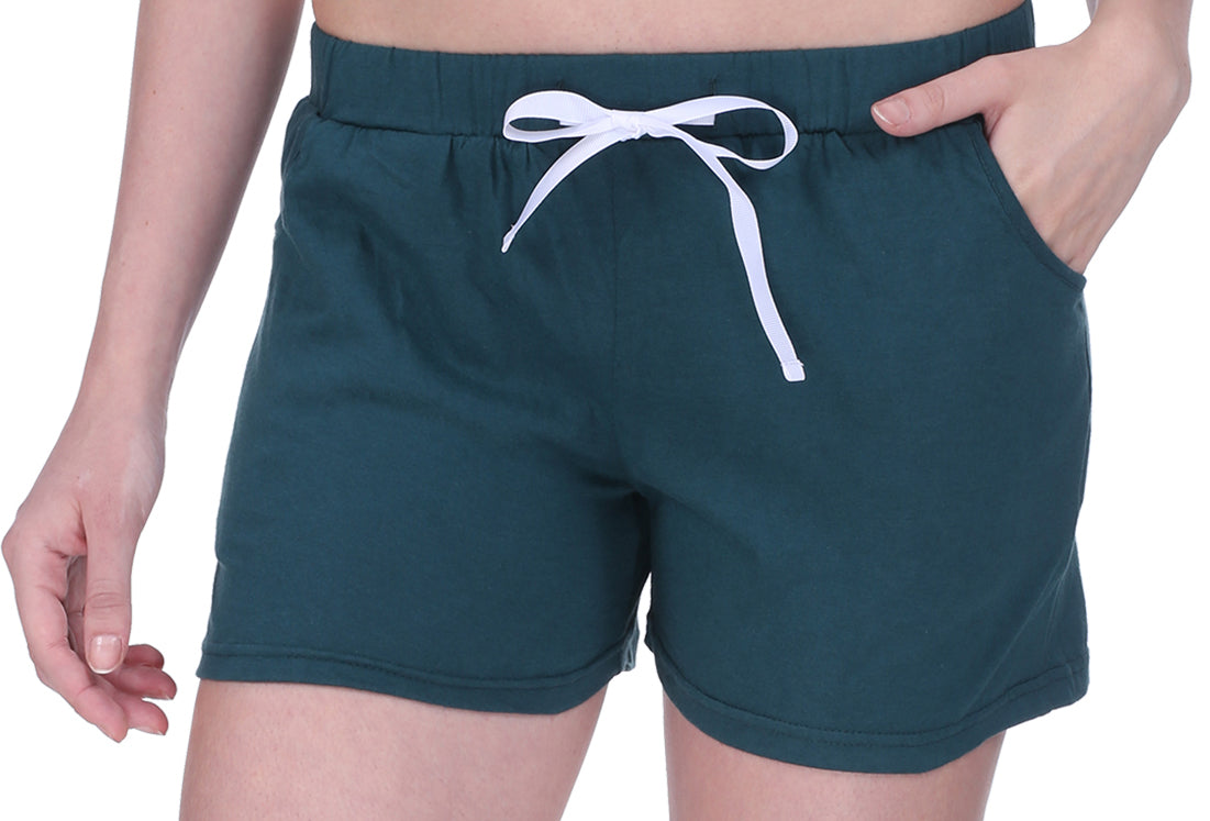 Semantic Solid Cotton Shorts - Semantic Store