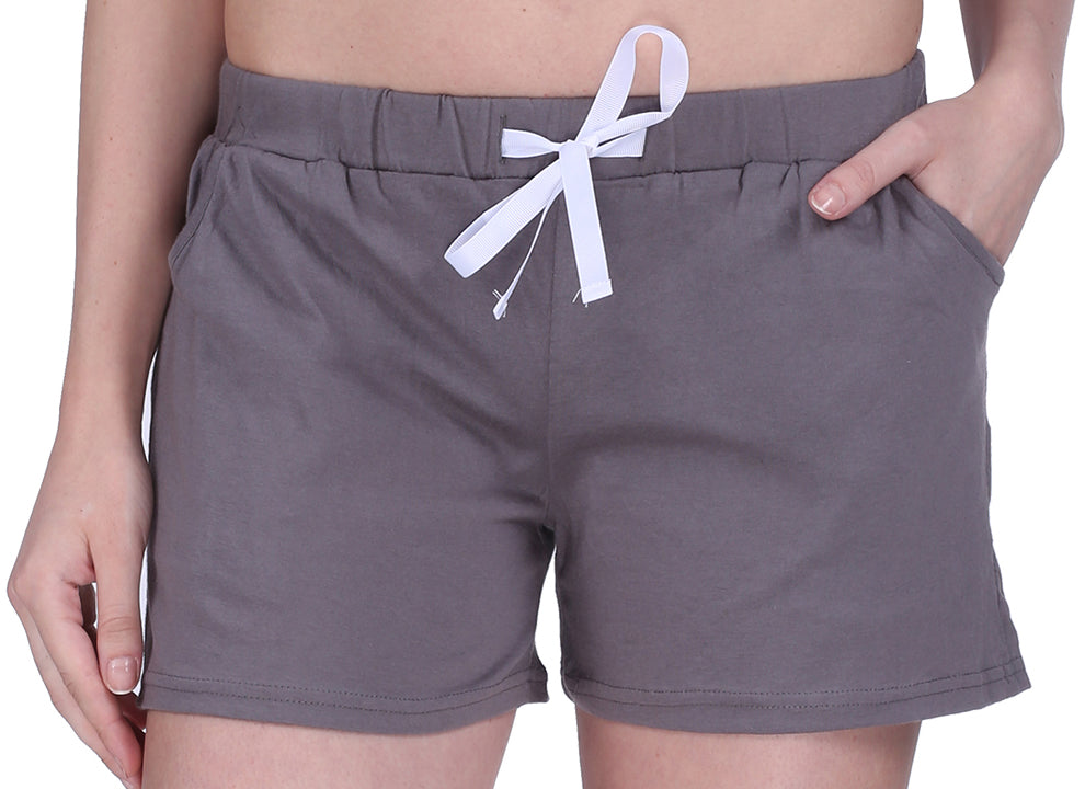 Semantic Solid Cotton Shorts - Semantic Store