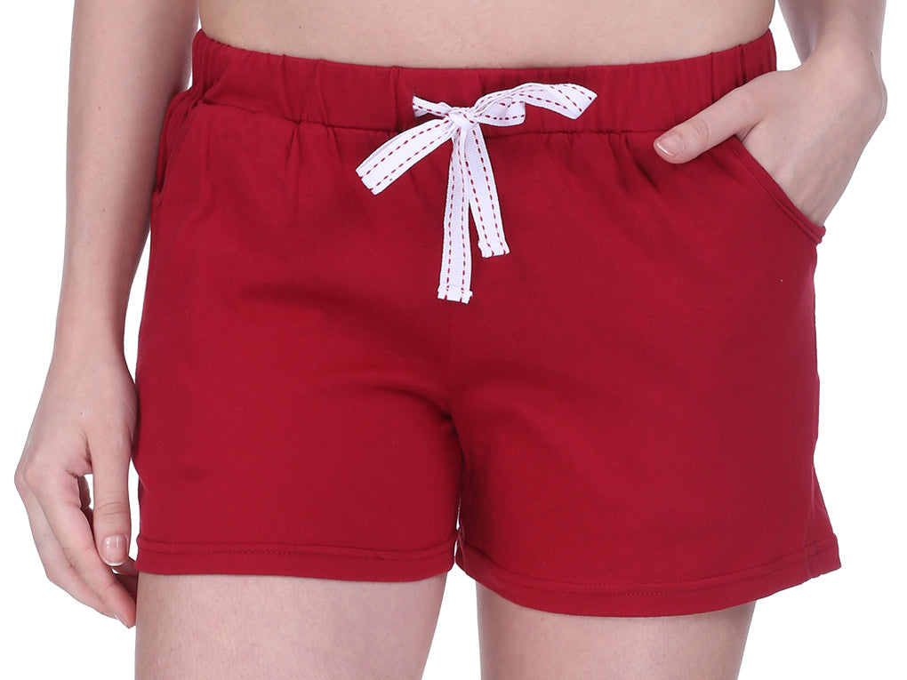 Semantic Solid Cotton Shorts - Semantic Store