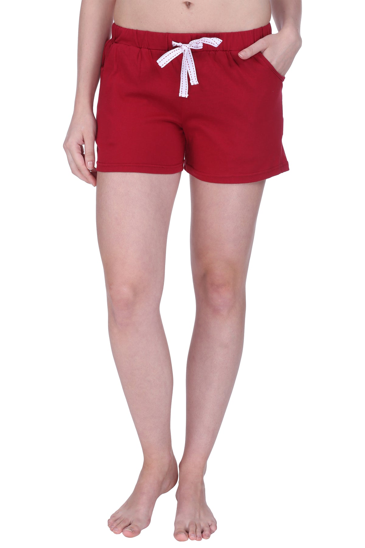 Semantic Solid Cotton Shorts - (Available in Colors)