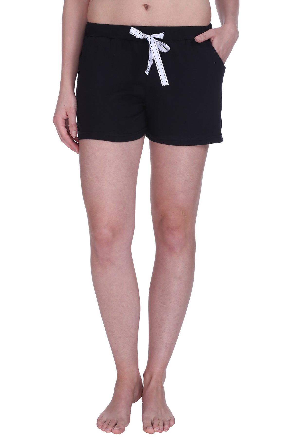 Semantic Solid Cotton Shorts - (Available in Colors)