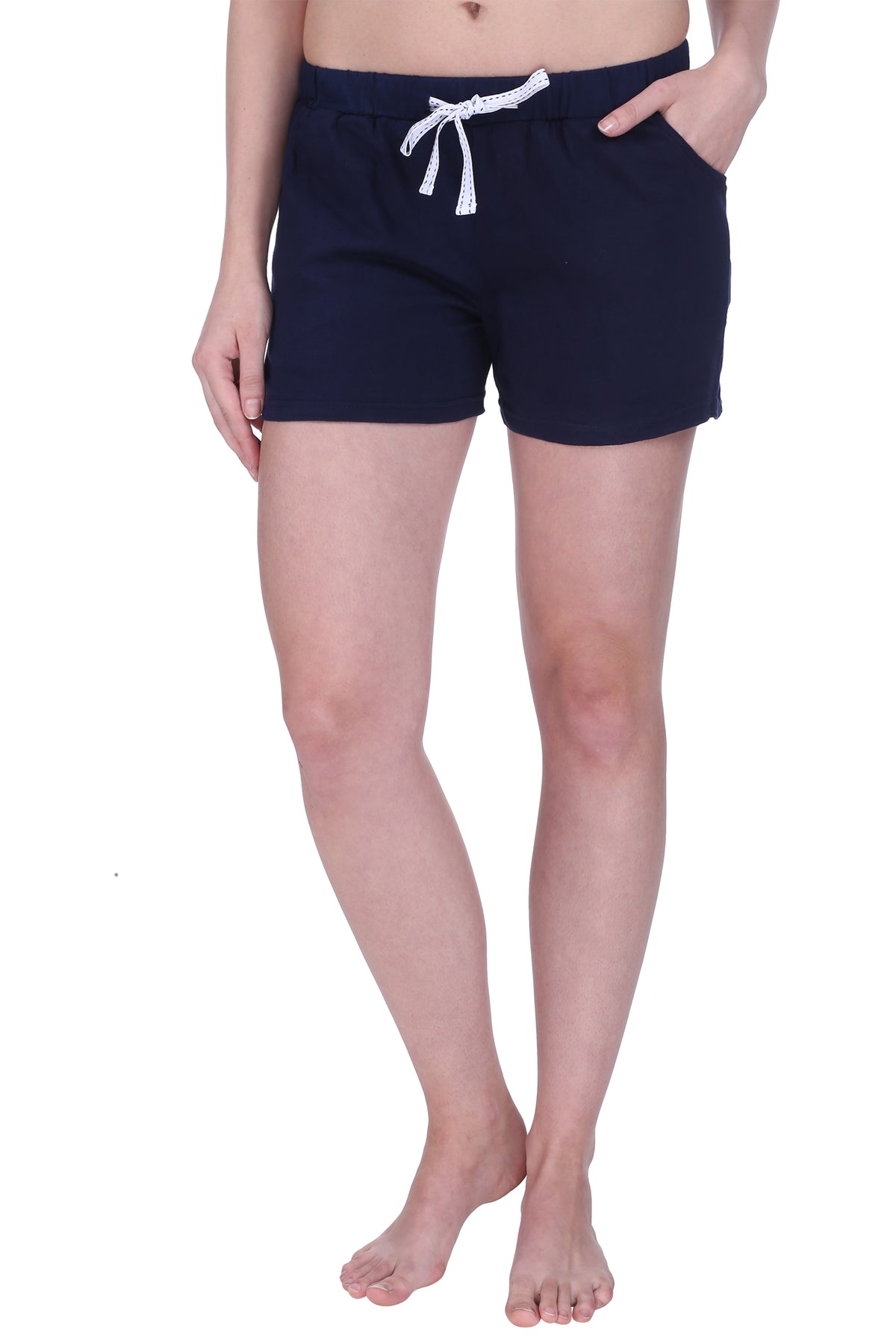 Semantic Solid Cotton Shorts - (Available in Colors)