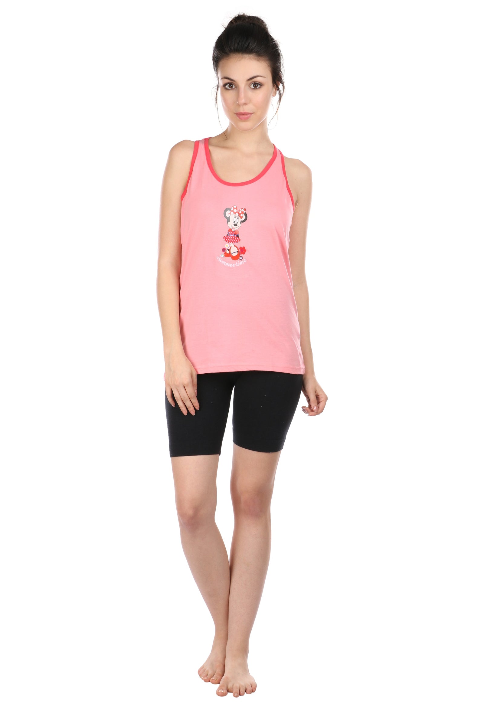 Semantic Women's Cotton T-Shirt - Summertime Print (Slim Fit) - Semantic