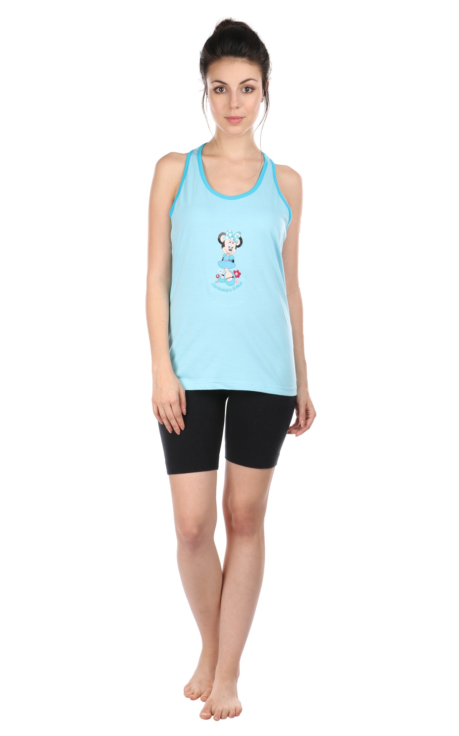Semantic Women's Cotton T-Shirt - Summertime Print (Slim Fit) - Semantic