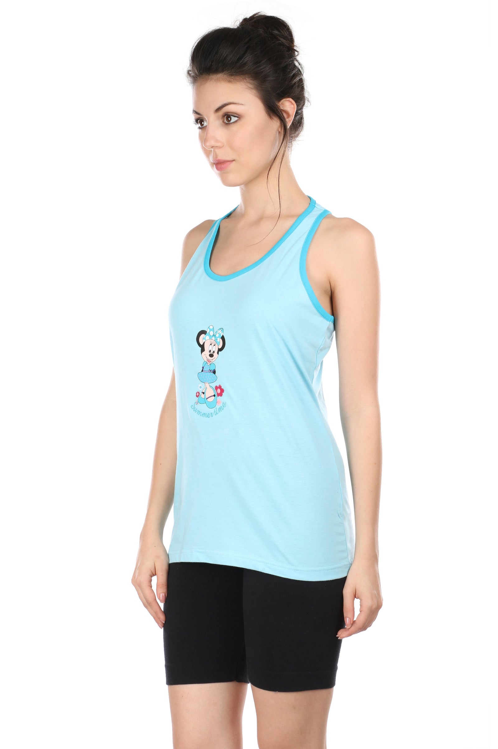 Semantic Women's Cotton T-Shirt - Summertime Print (Slim Fit) - Semantic