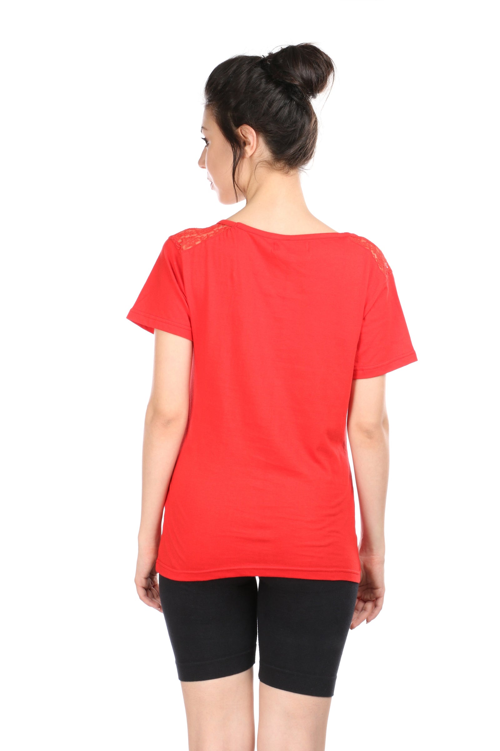 Semantic Women's Cotton T-Shirt - Love You Me Print (Slim Fit) - Semantic