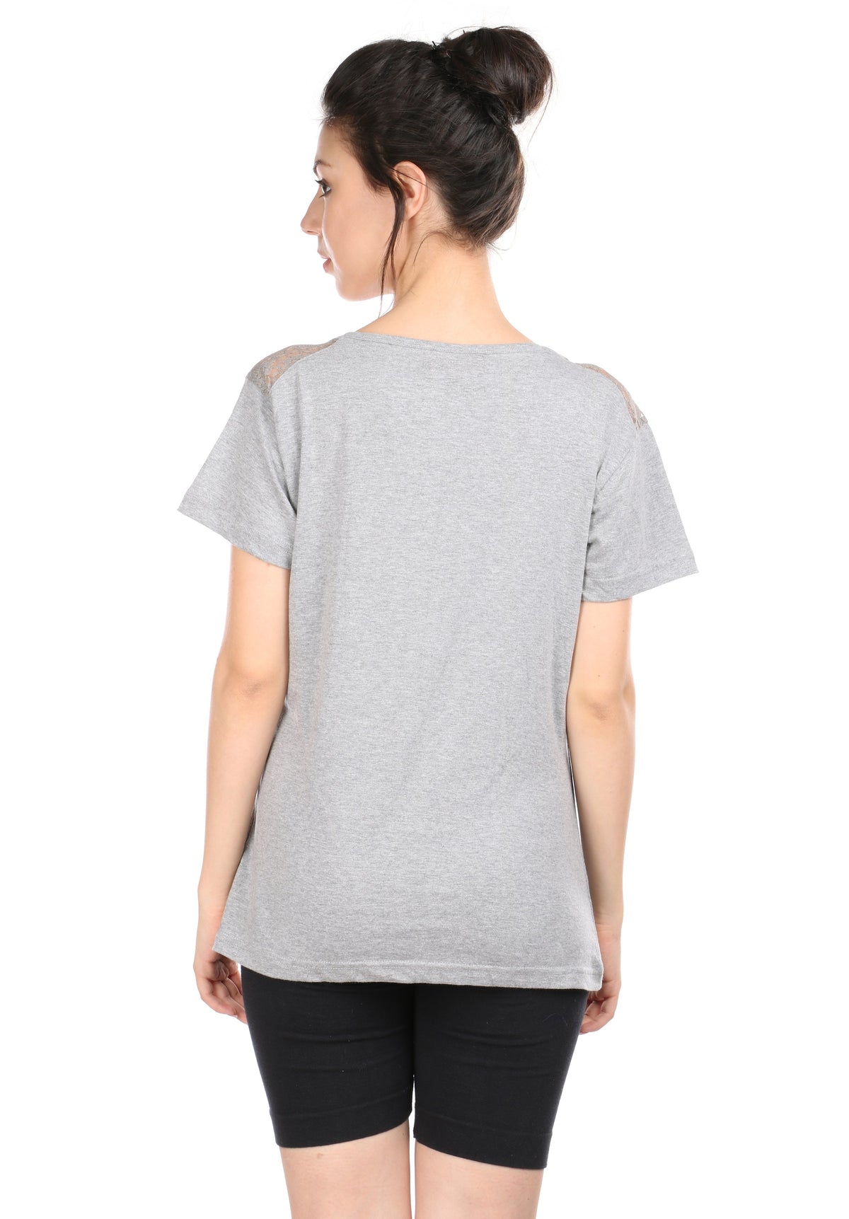 Semantic Women&#39;s Cotton T-Shirt - Love You Me Print (Slim Fit)