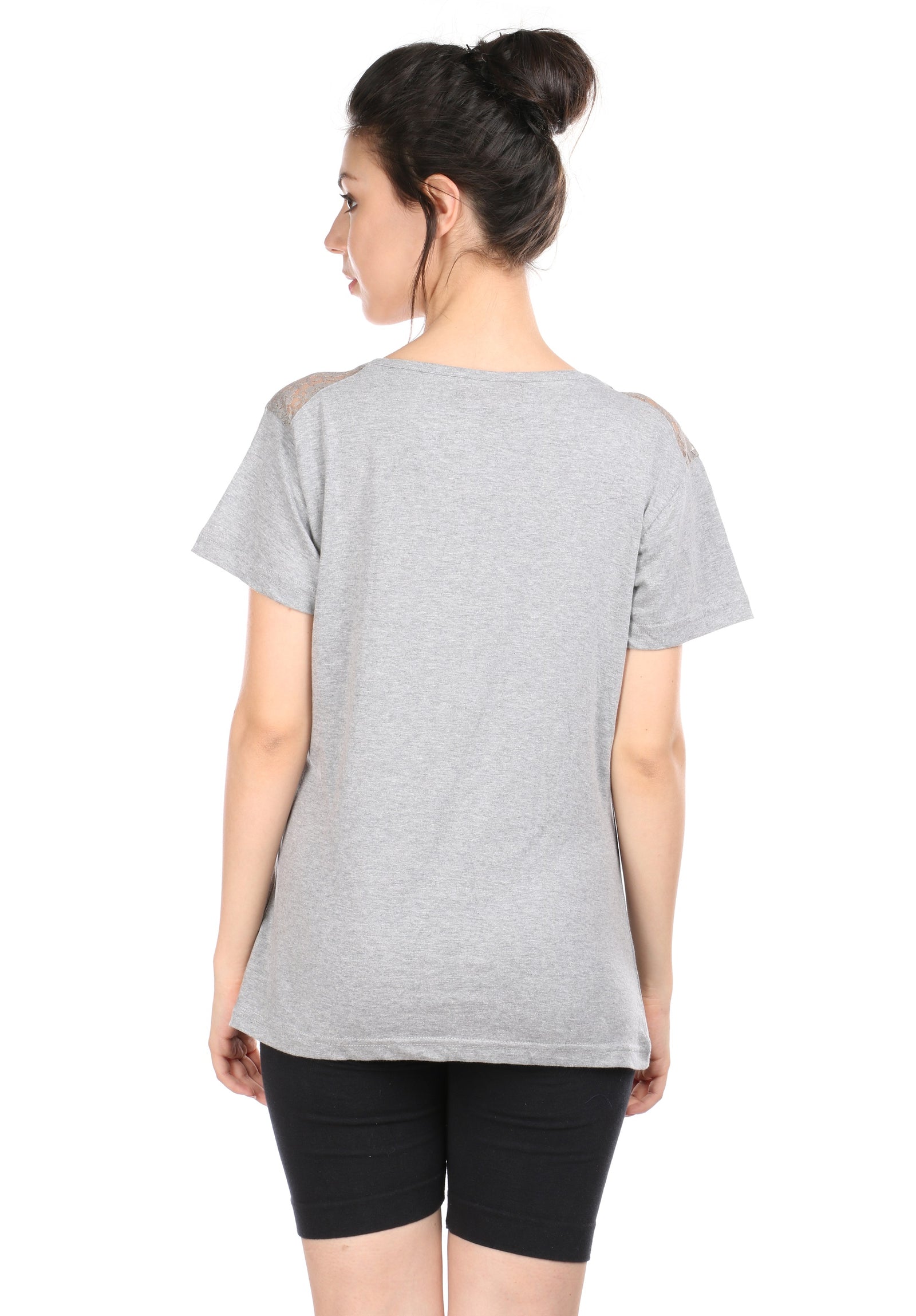Semantic Women's Cotton T-Shirt - Love You Me Print (Slim Fit) - Semantic