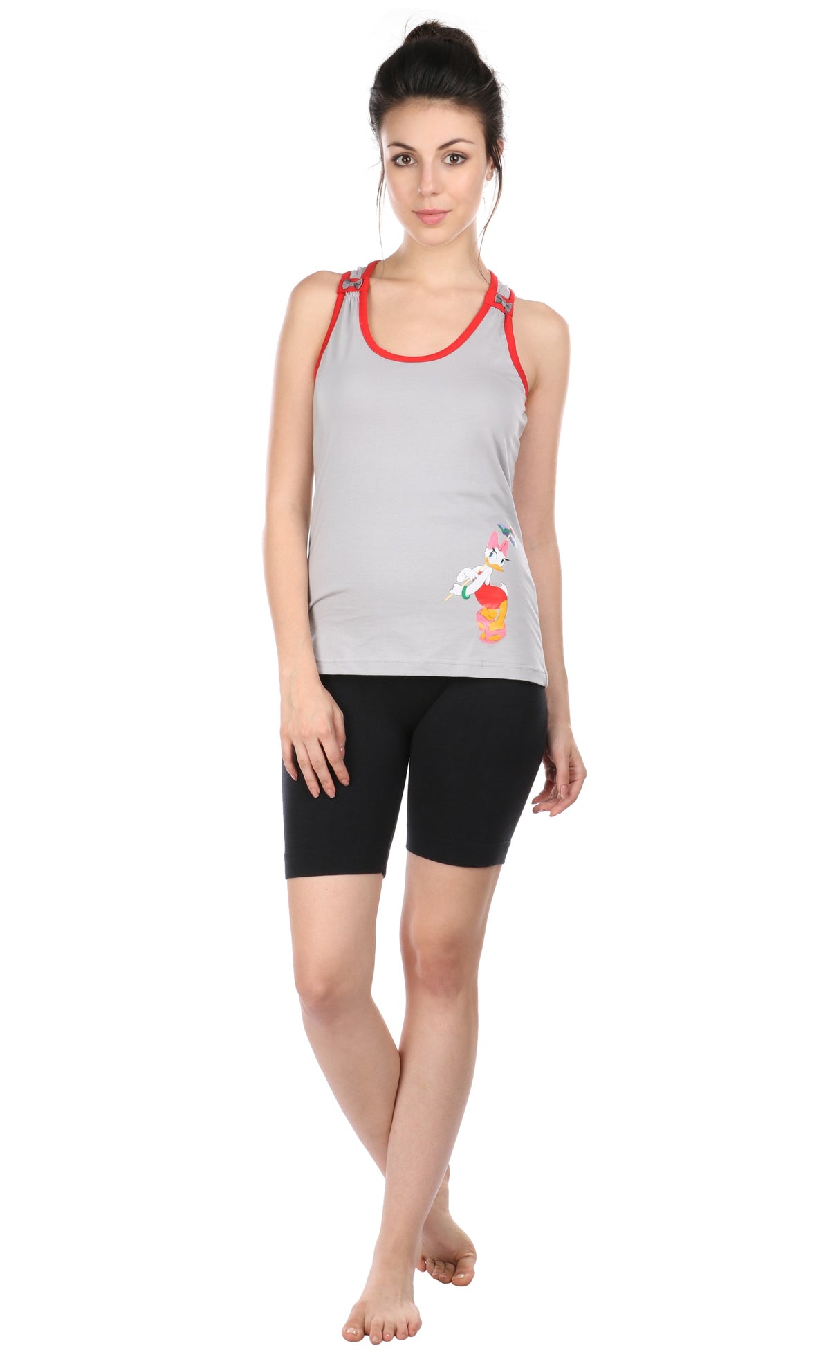 Semantic Women&#39;s Cotton T-Shirt - Graphic Print (Slim Fit)