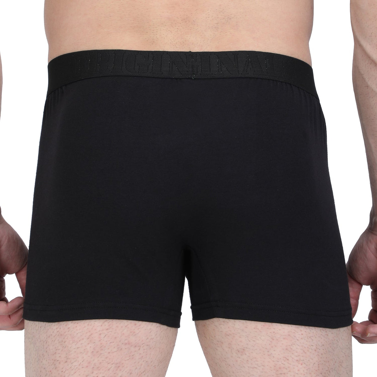 Semantic Cotton-Lycra Trunks with Fly - Solid (Pack of 4)