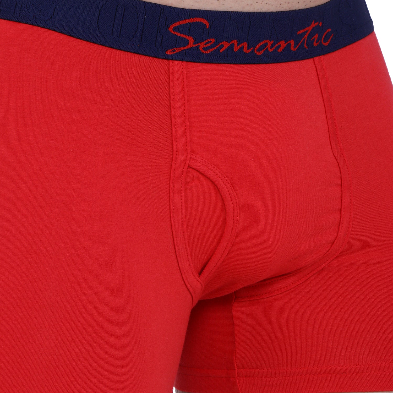 Semantic Cotton-Elastane Trunks with Fly - Solid (Available in Colors) - Semantic
