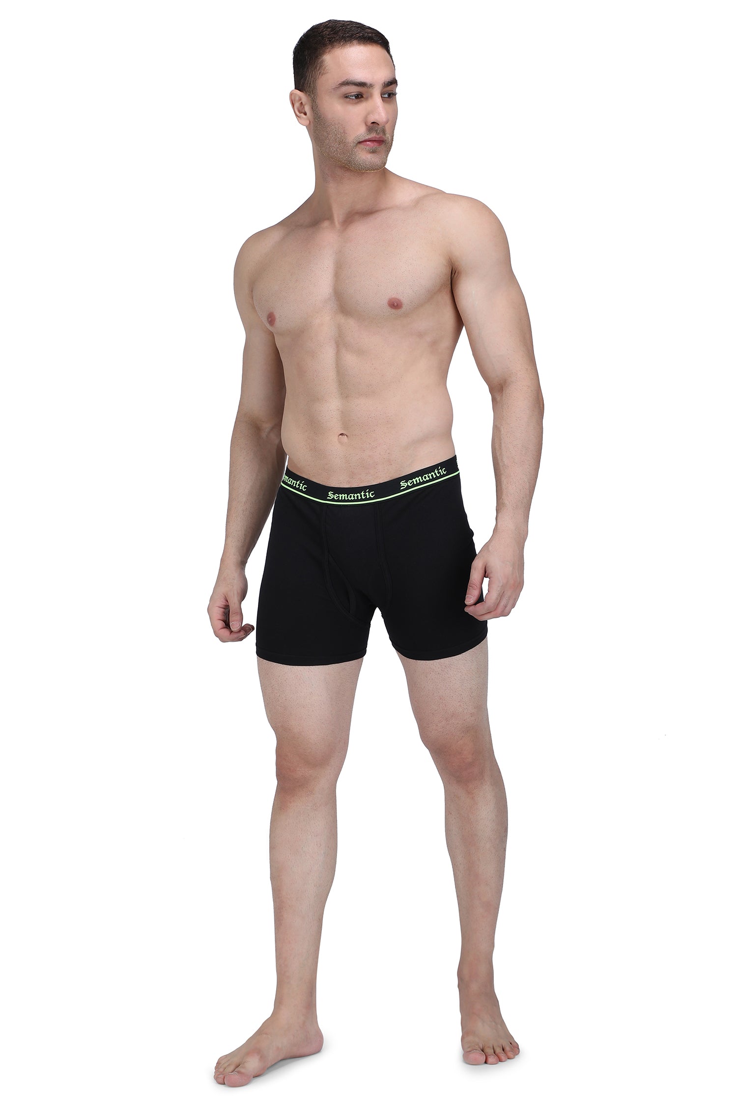 Semantic Cotton Long Trunks with Fly - Solid - Semantic