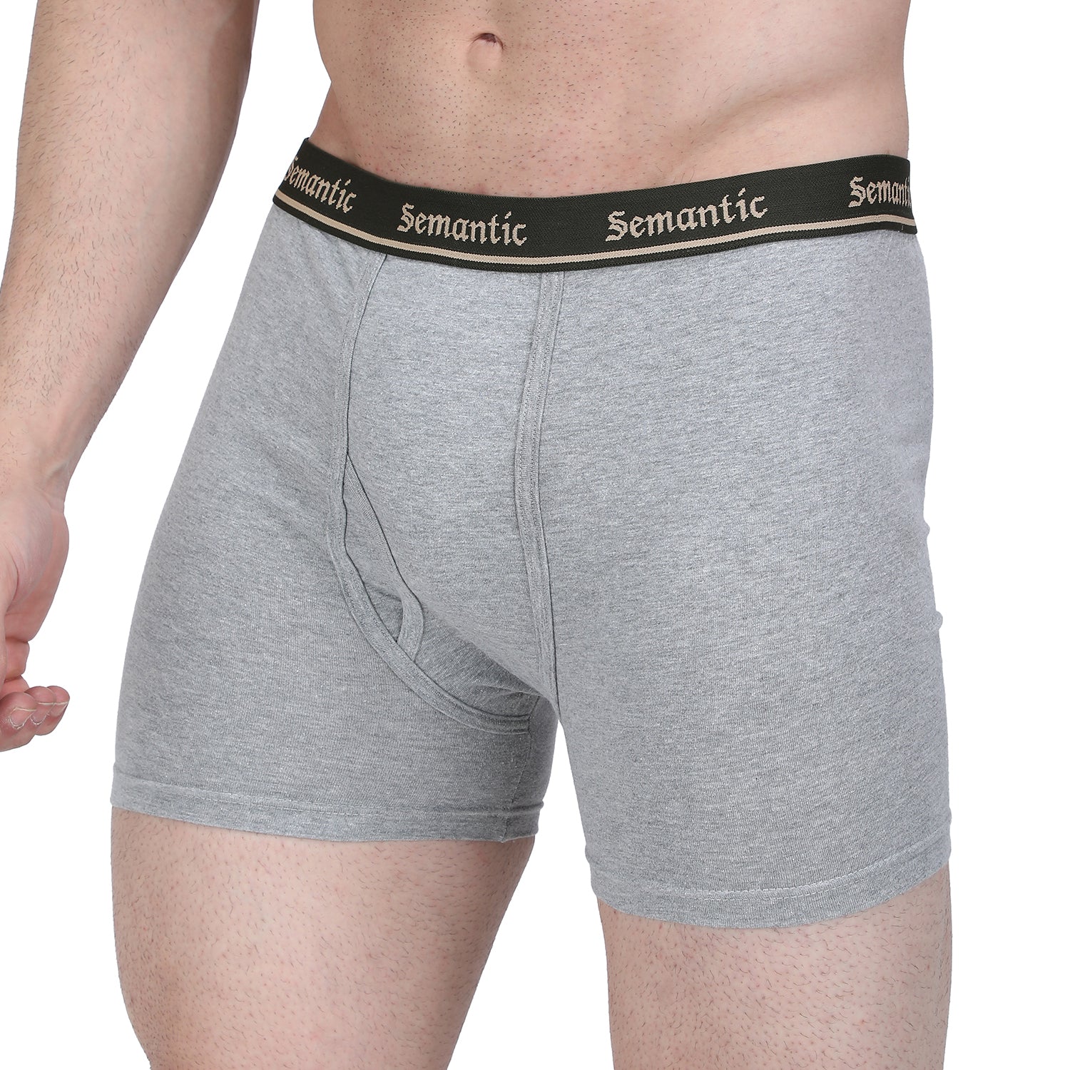 Semantic Cotton Long Trunks with Fly - Solid - Semantic