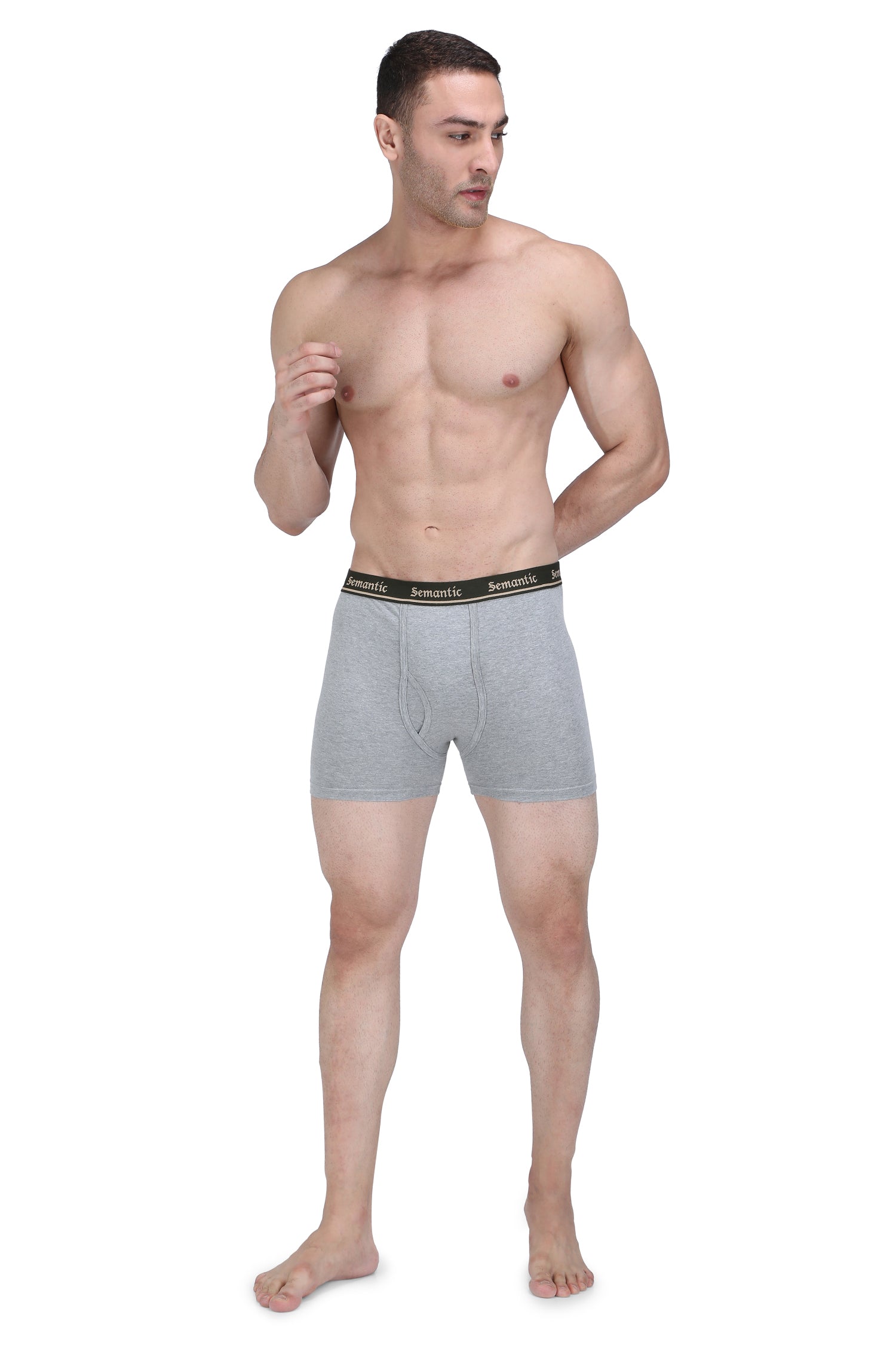 Semantic Cotton Long Trunks with Fly - Solid - Semantic