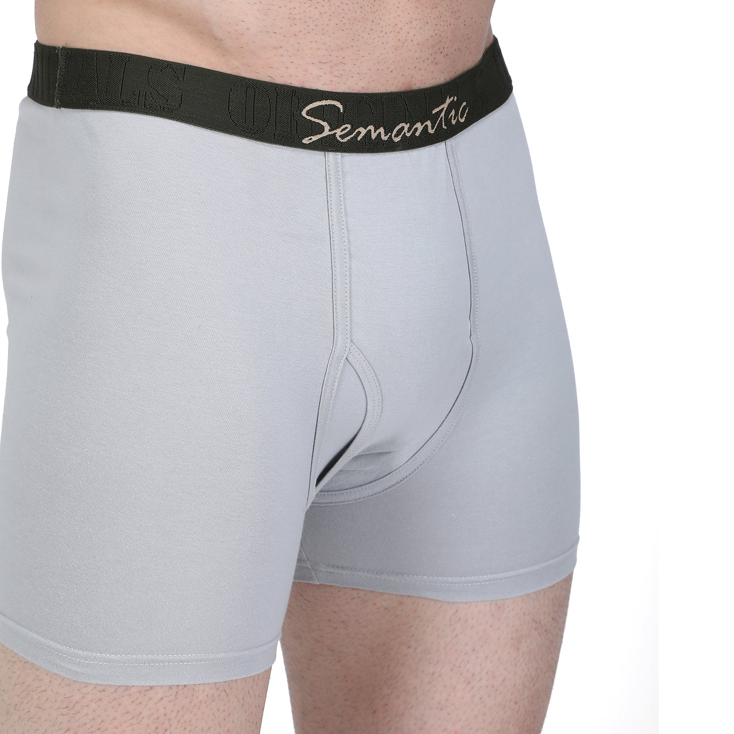 Semantic Cotton Long Trunks with Fly - Solid - Semantic