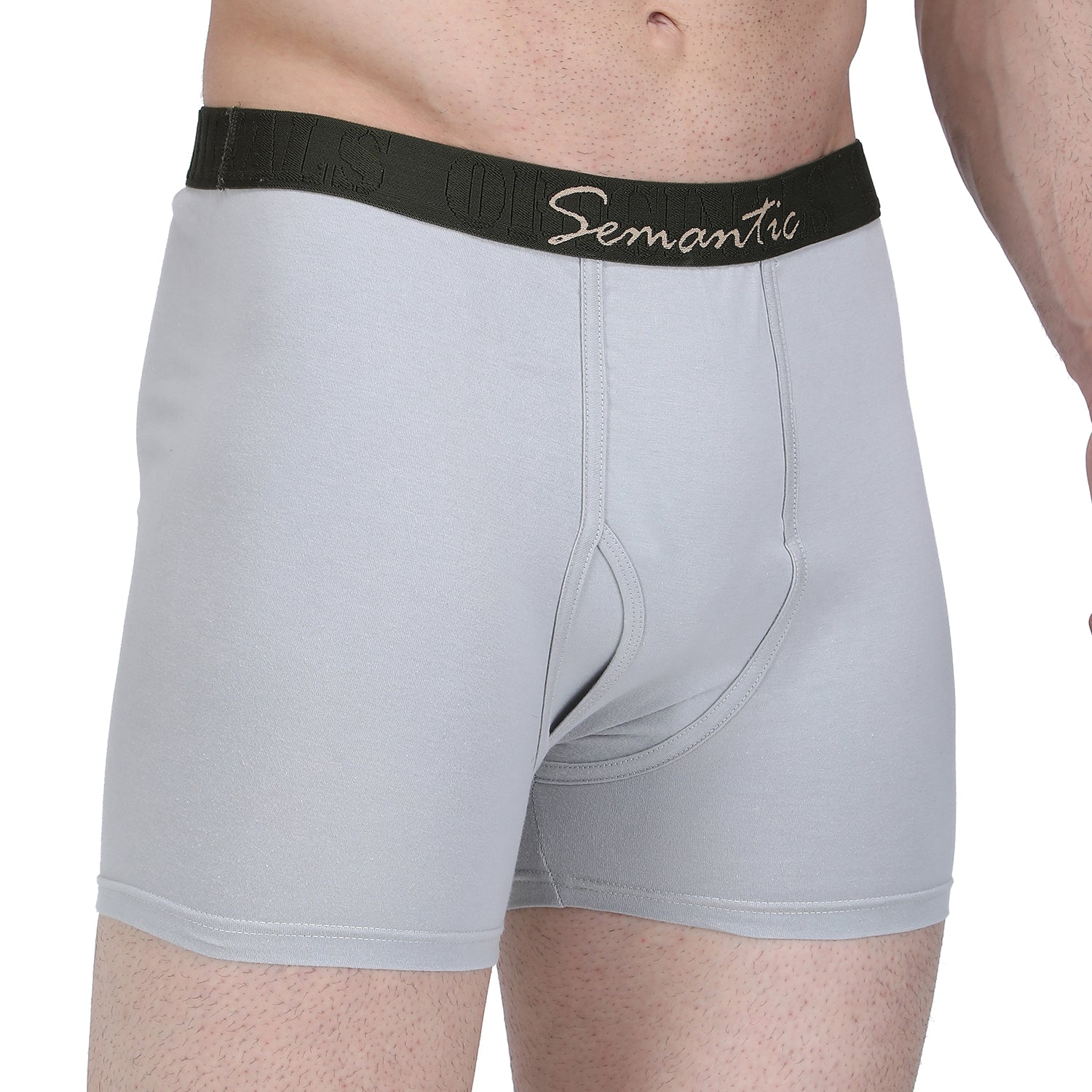Semantic Cotton Long Trunks with Fly - Solid - Semantic