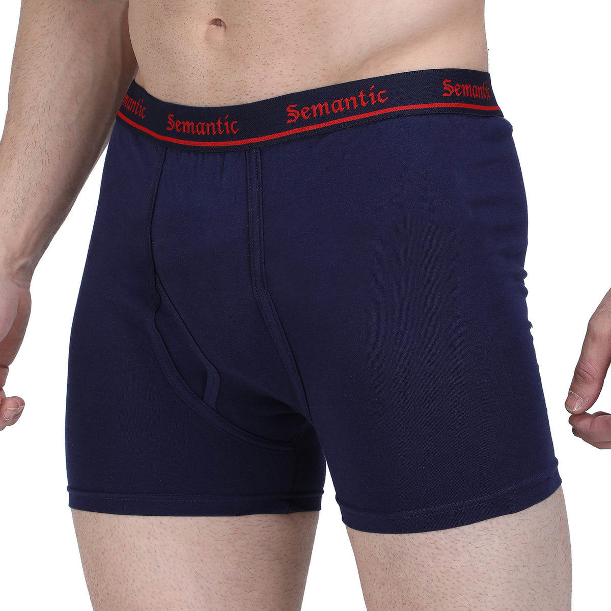 Semantic Cotton Long Trunks with Fly - Solid