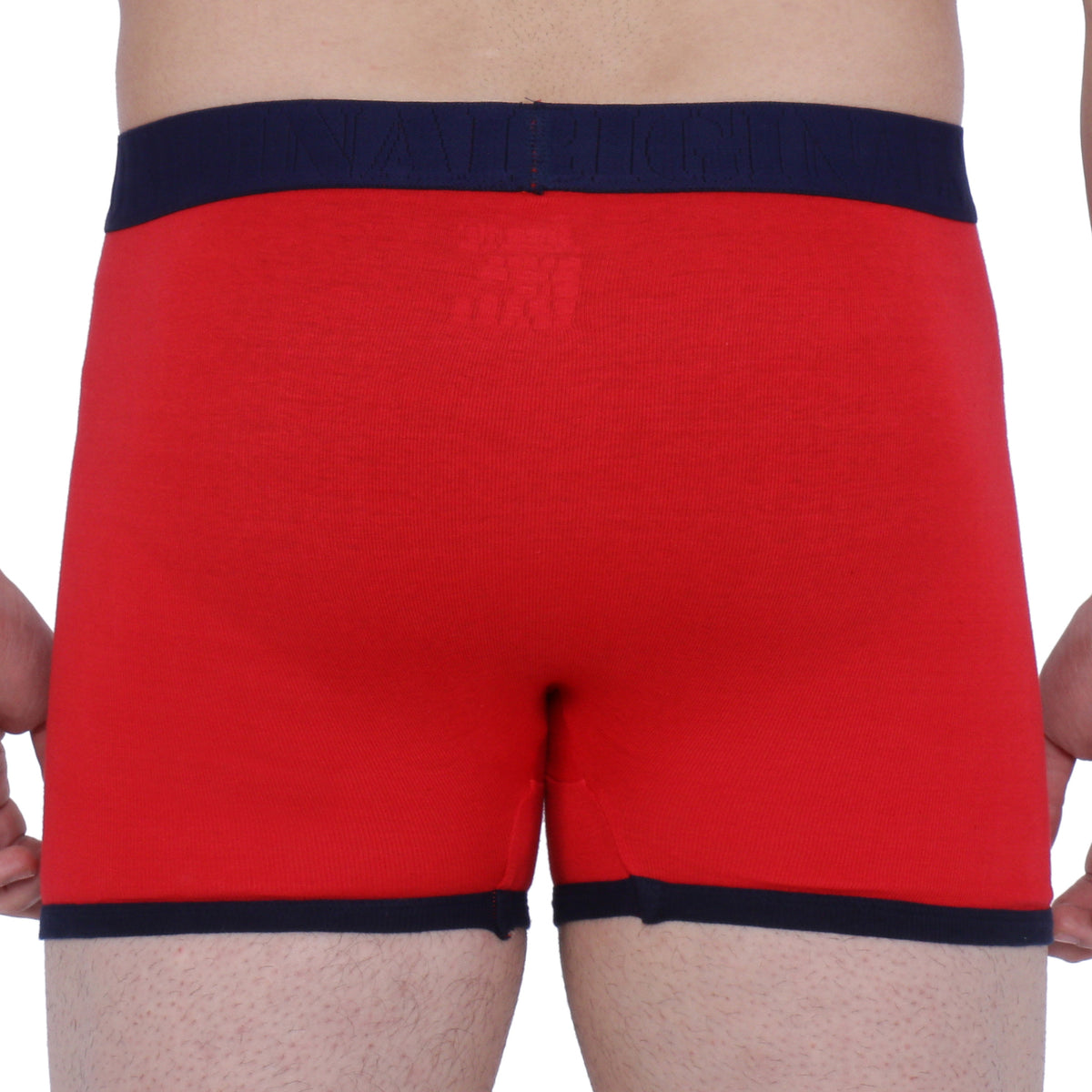 Semantic Cotton Designer Long Trunks (Boxer Briefs) with Fly - Solid