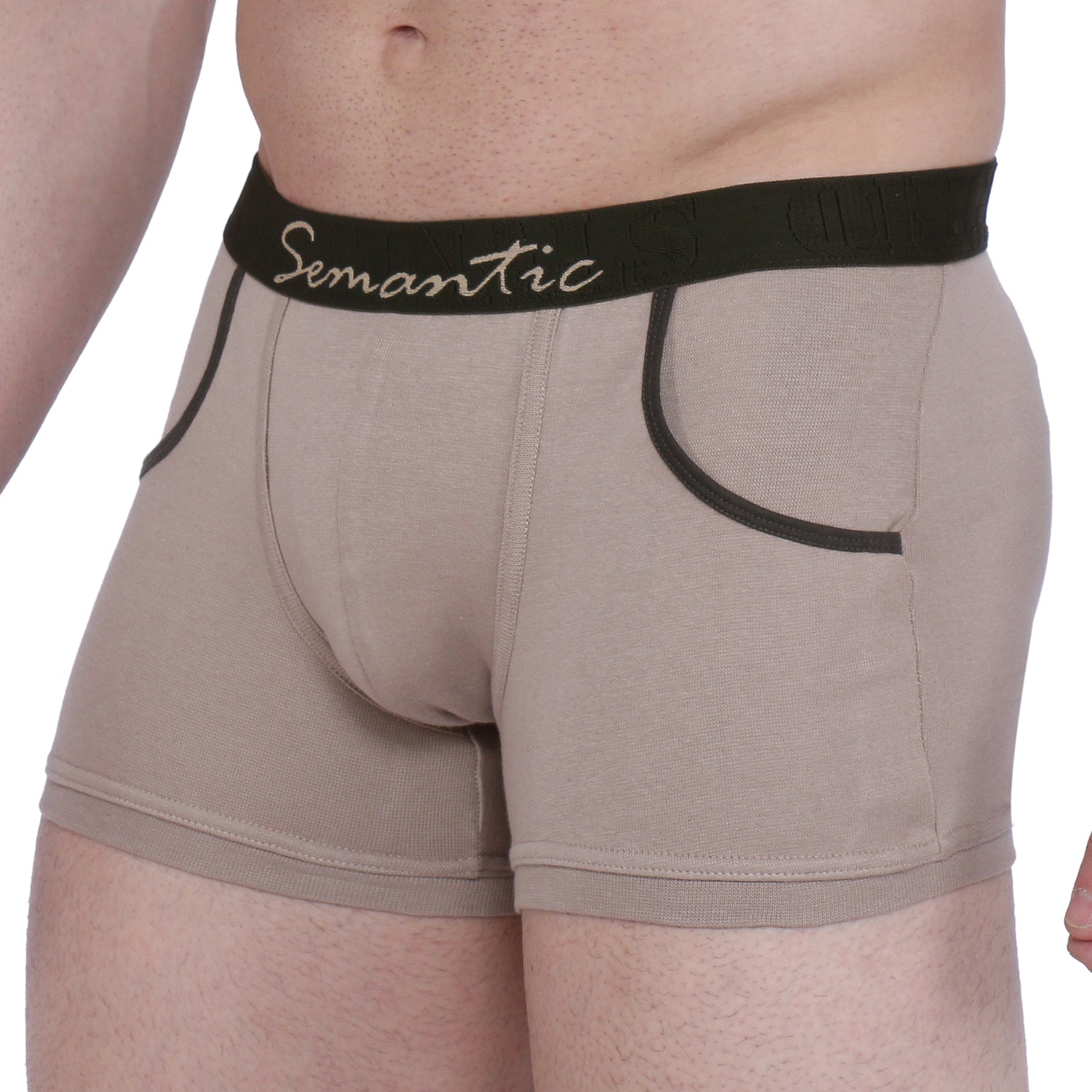 Semantic Cotton-Elastane Trunks with Pockets - Solid - Semantic