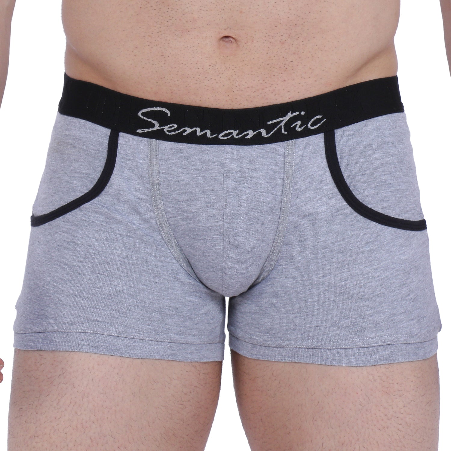Semantic Cotton-Elastane Trunks with Pockets - Solid
