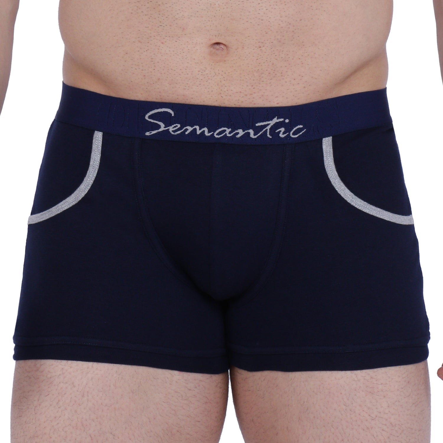 Semantic Cotton-Elastane Trunks with Pockets - Solid