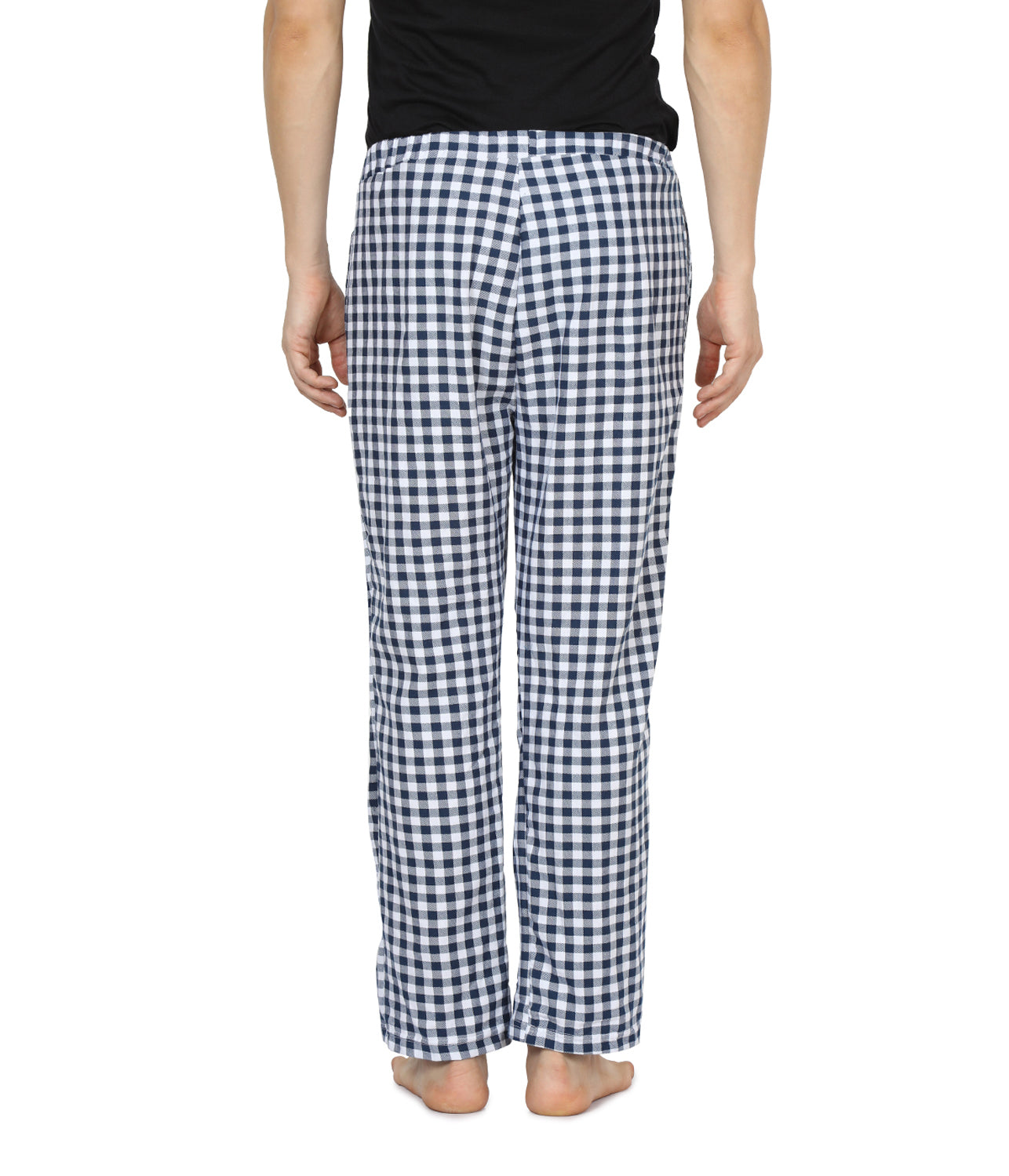 Semantic Men's Blue Gingham Checks Pyjamas - Semantic