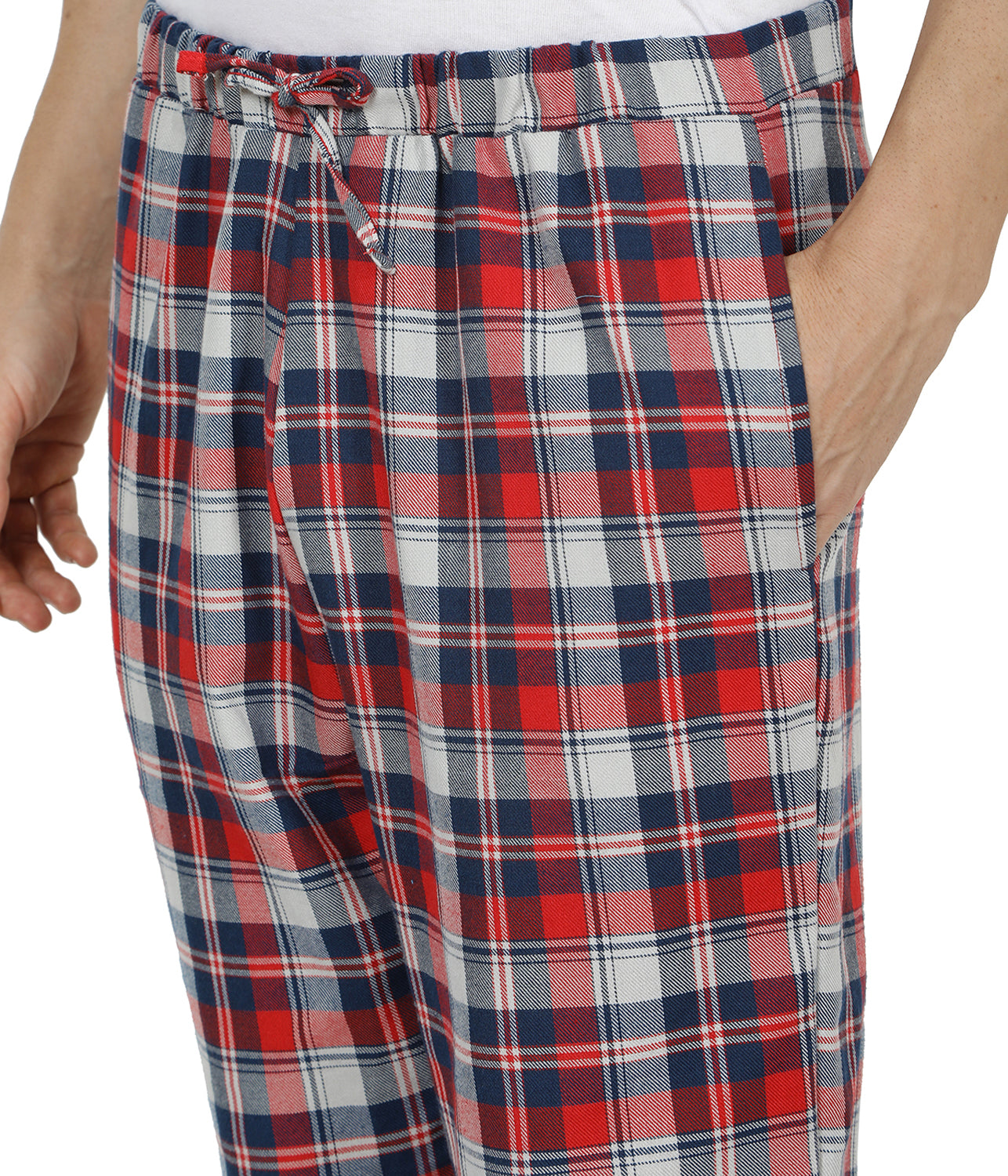 Semantic Mens Blue, Grey & Red Small Checks Pyjamas - Semantic