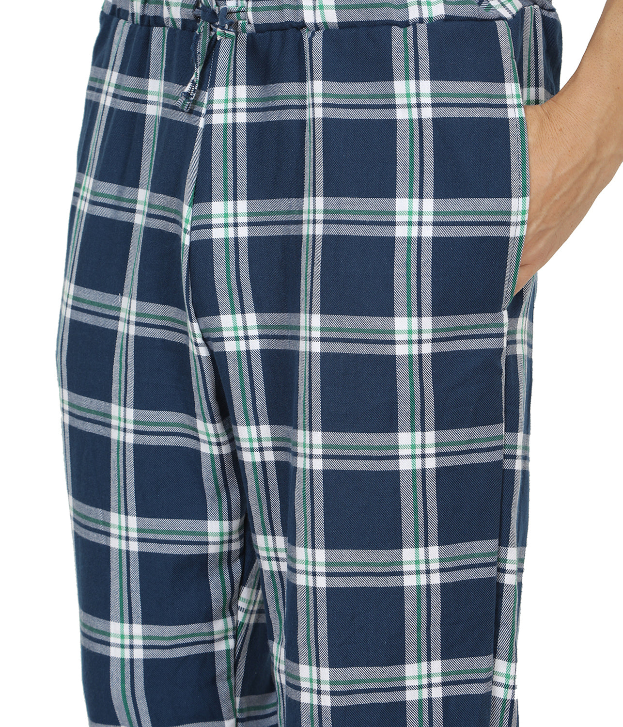 Semantic Mens Blue & Green Checks Pyjamas - Semantic
