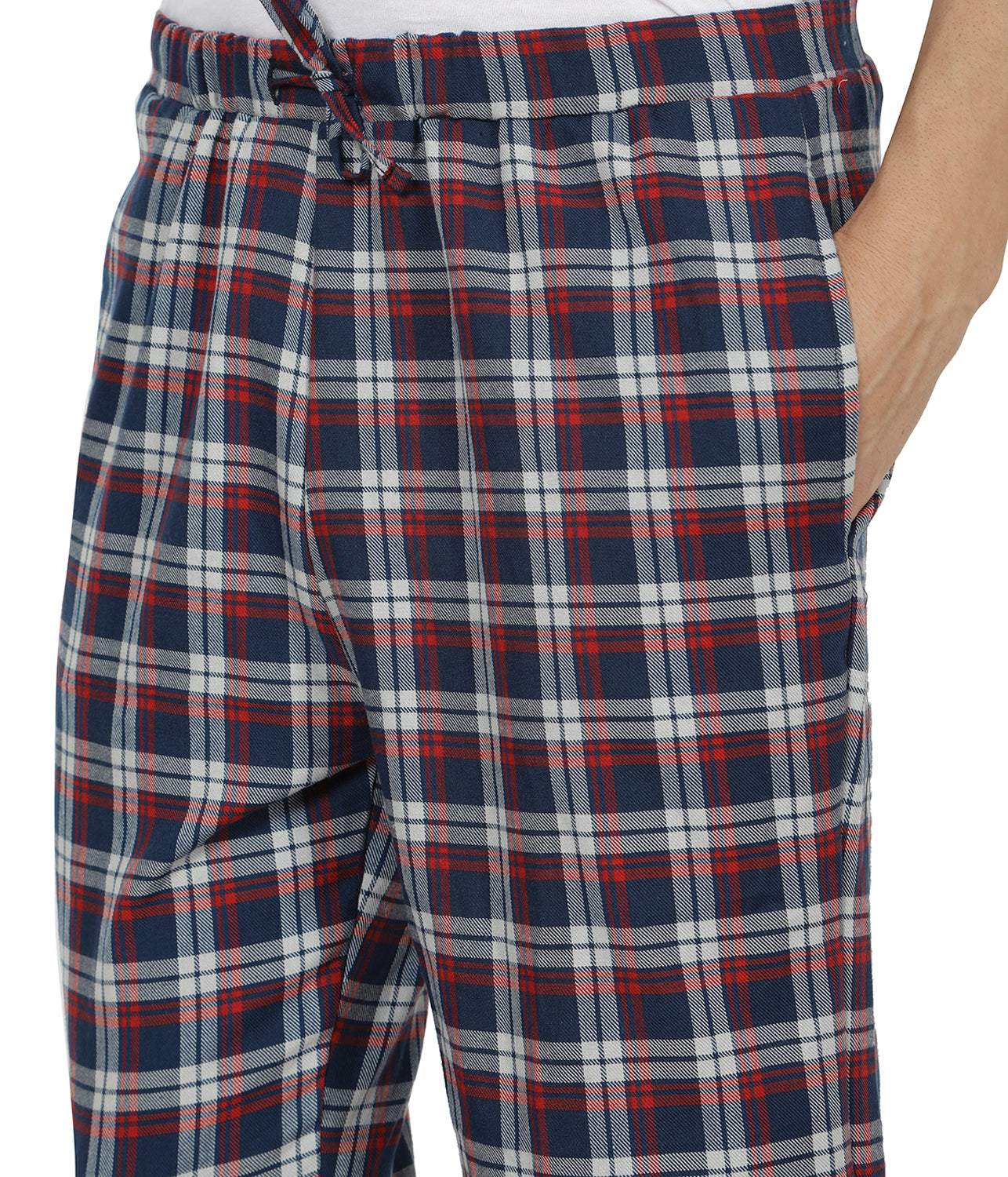 Semantic Mens Red, Blue & Grey Checks Pyjamas - Semantic