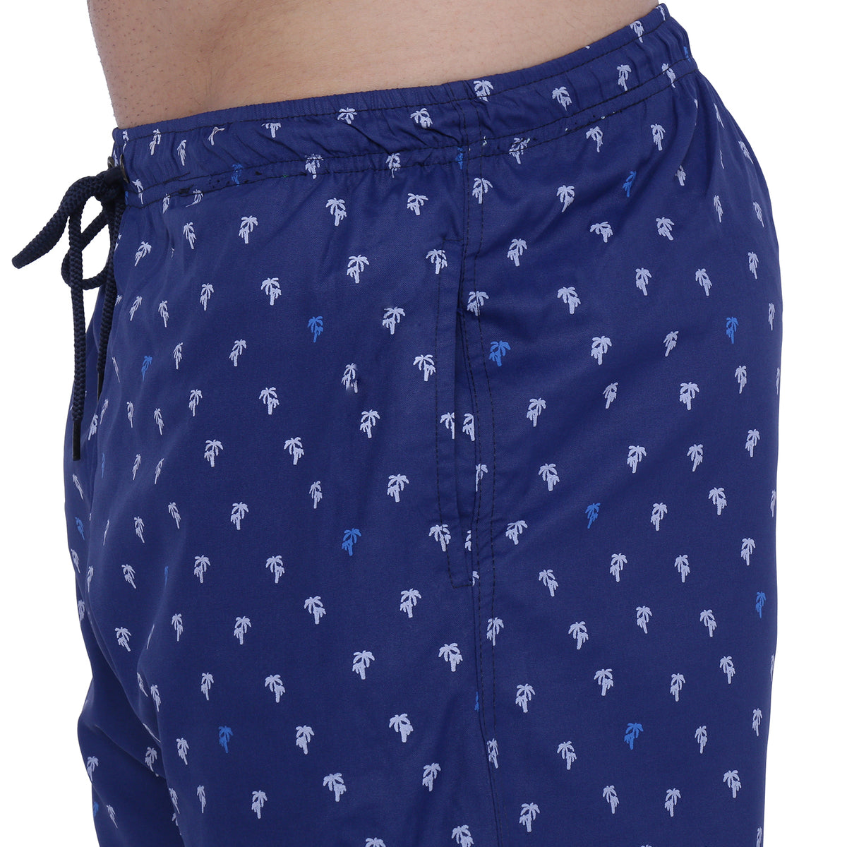 Semantic Designer Microfiber Swimshorts - Navy Printed - Semantic Store