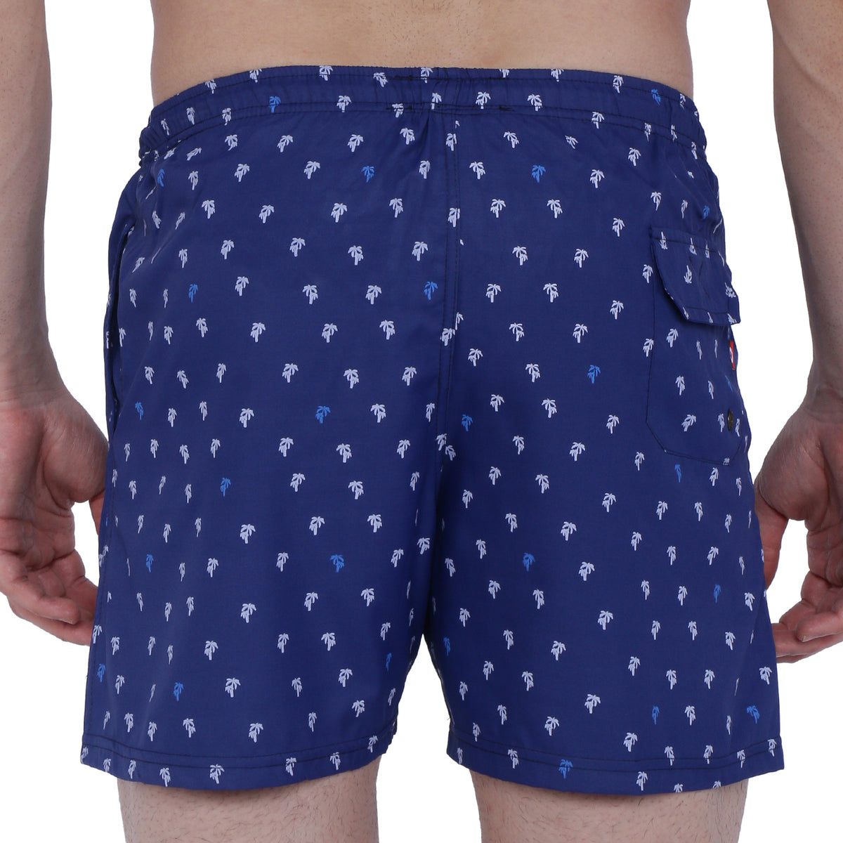 Semantic Designer Microfiber Swimshorts - Navy Printed - Semantic Store
