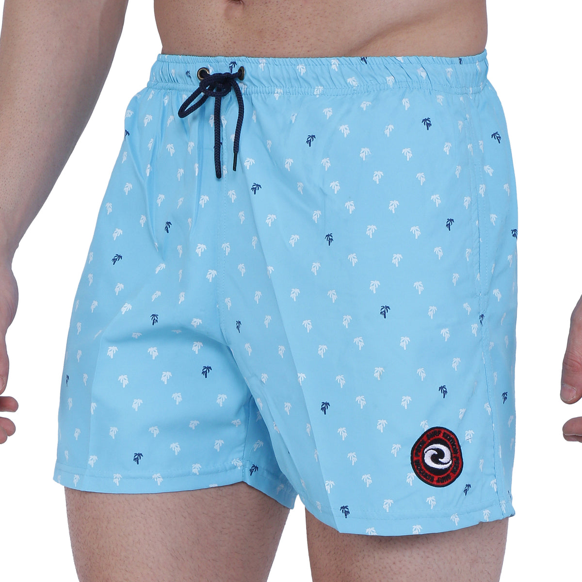 Semantic Designer Microfiber Swimshorts - Sky Blue Printed - Semantic Store
