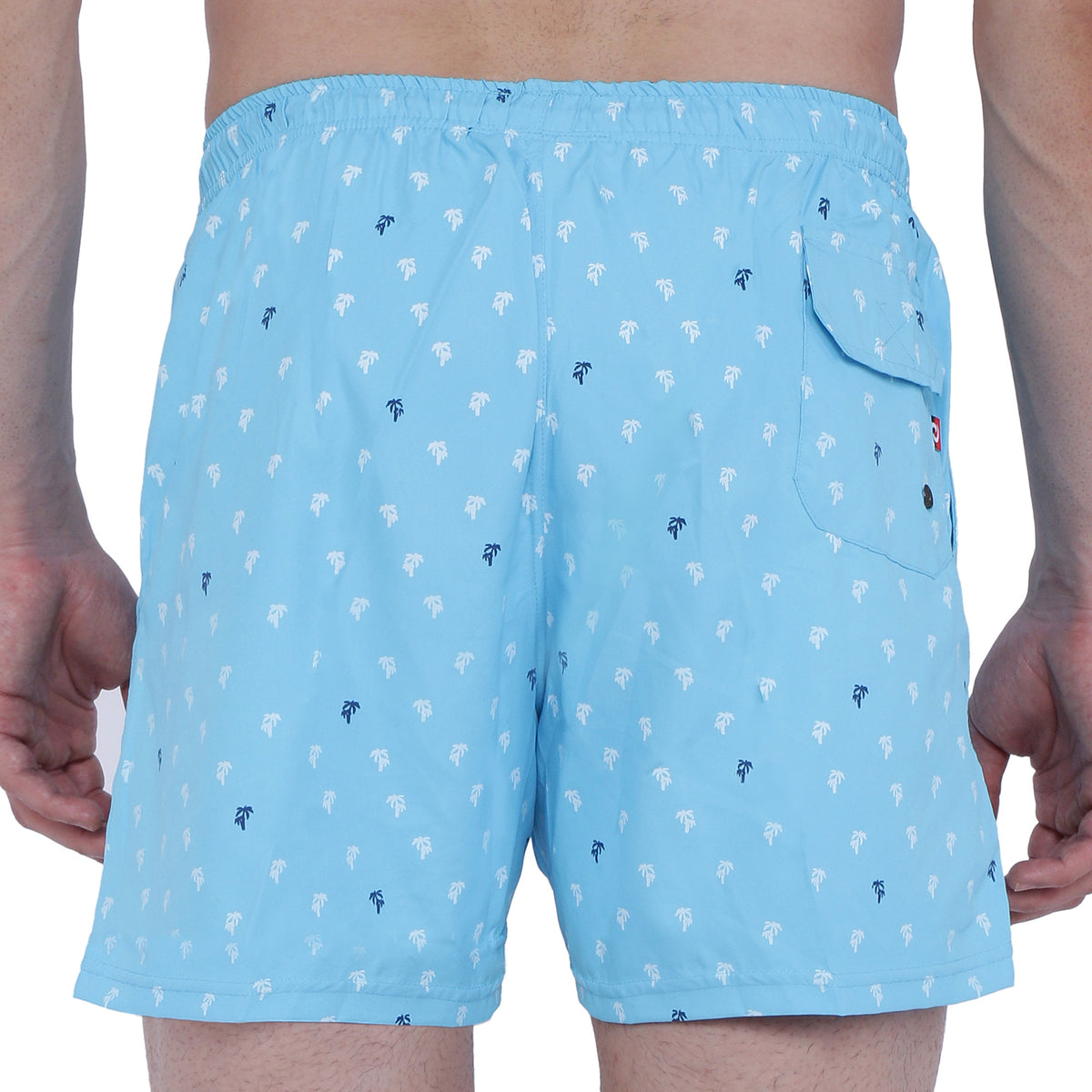 Semantic Designer Microfiber Swimshorts - Sky Blue Printed - Semantic Store