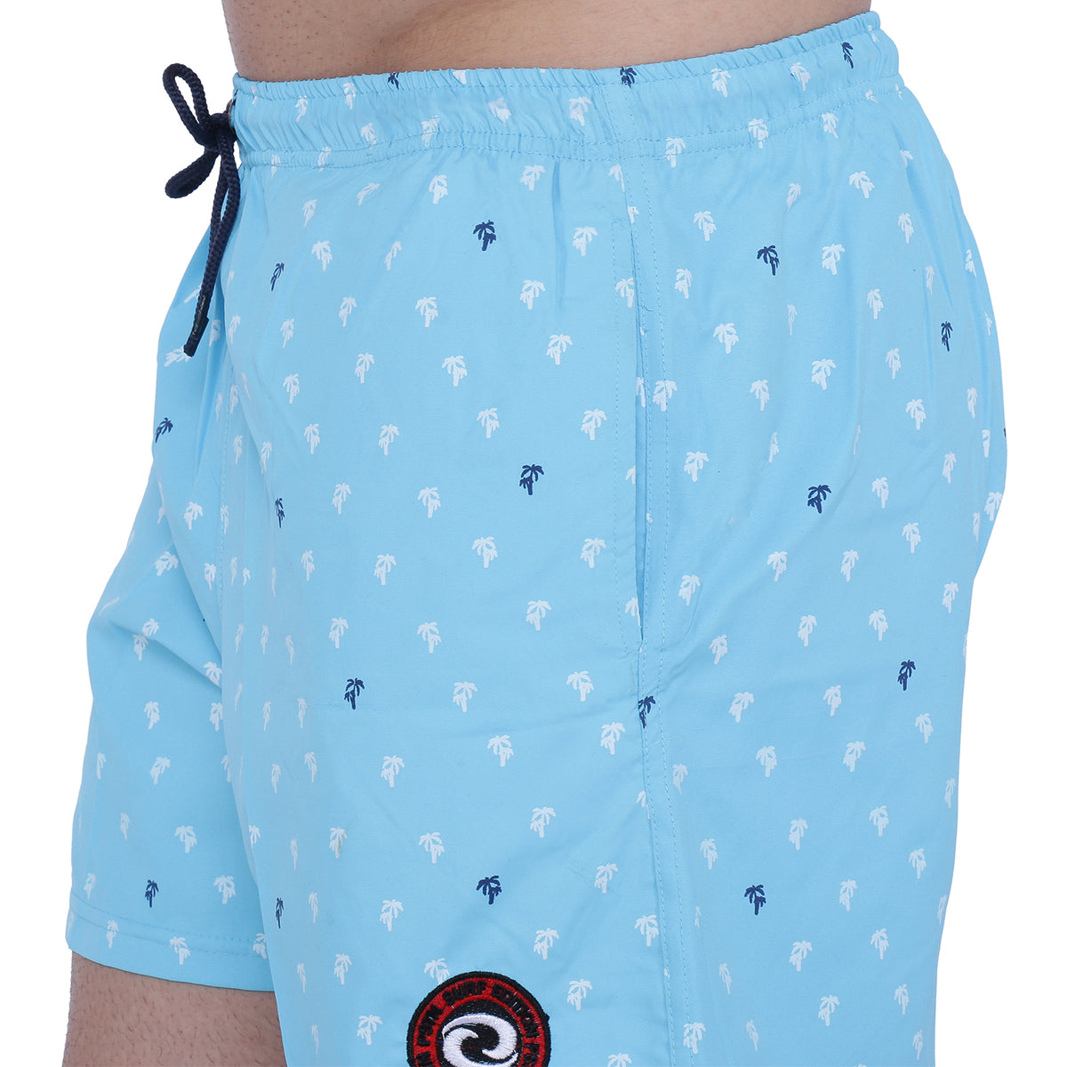 Semantic Designer Microfiber Swimshorts - Sky Blue Printed - Semantic Store