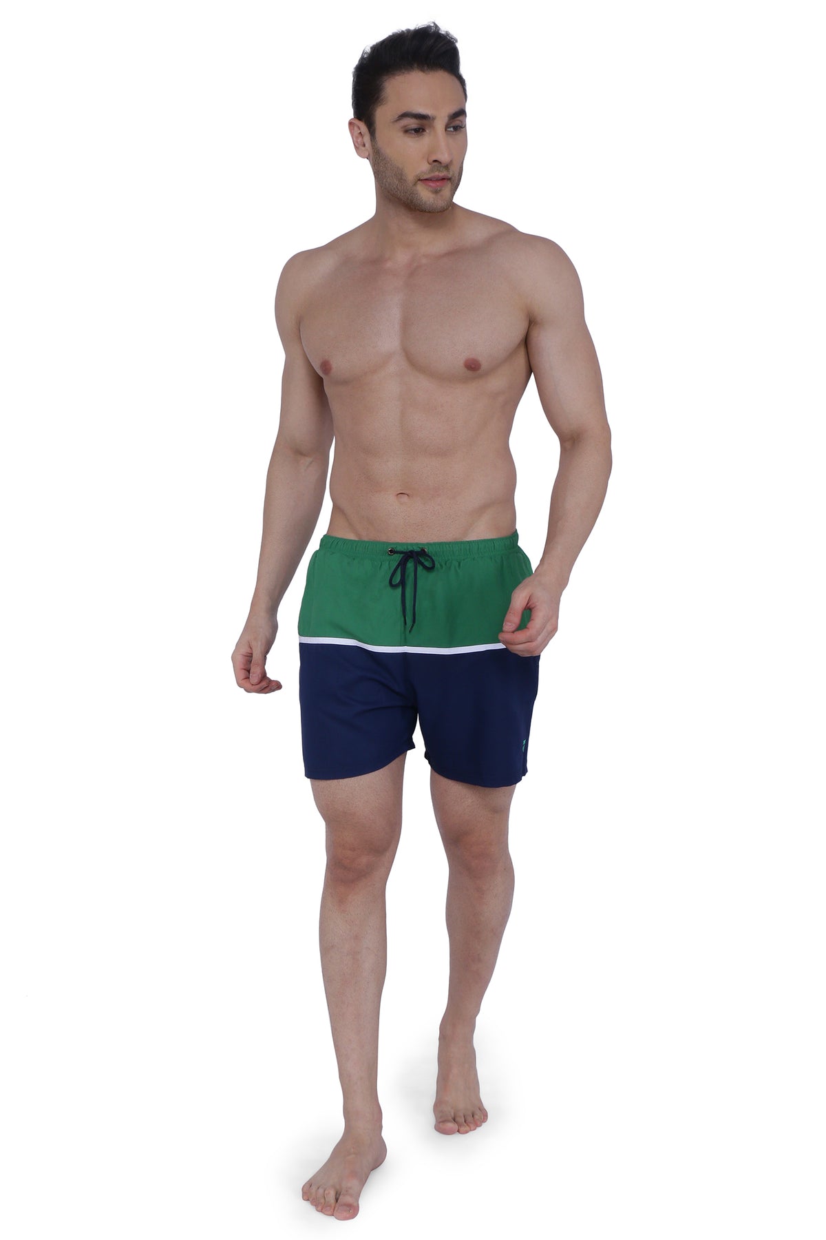 Semantic Designer Microfiber Swimshorts - Cut-n-Sew - Green - Semantic Store