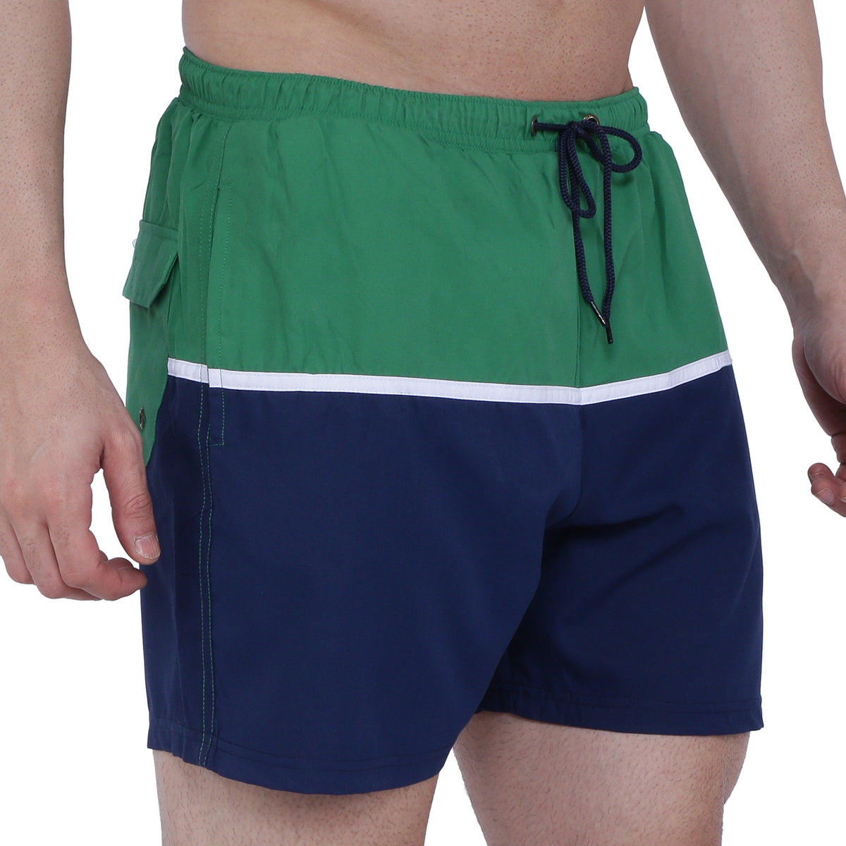 Semantic Designer Microfiber Swimshorts - Cut-n-Sew - Green - Semantic Store