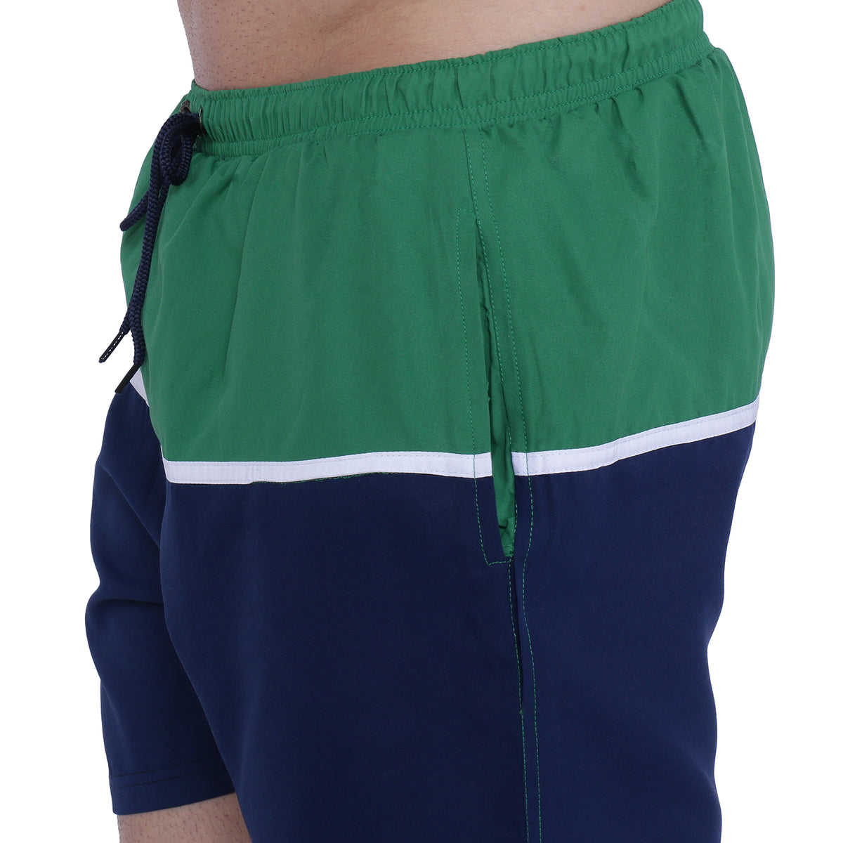 Semantic Designer Microfiber Swimshorts - Cut-n-Sew - Green - Semantic Store