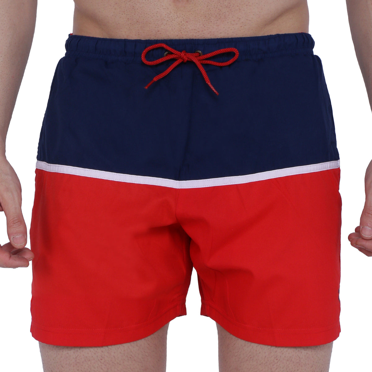 Semantic Designer Microfiber Swimshorts - Cut-n-Sew - Red - Semantic Store