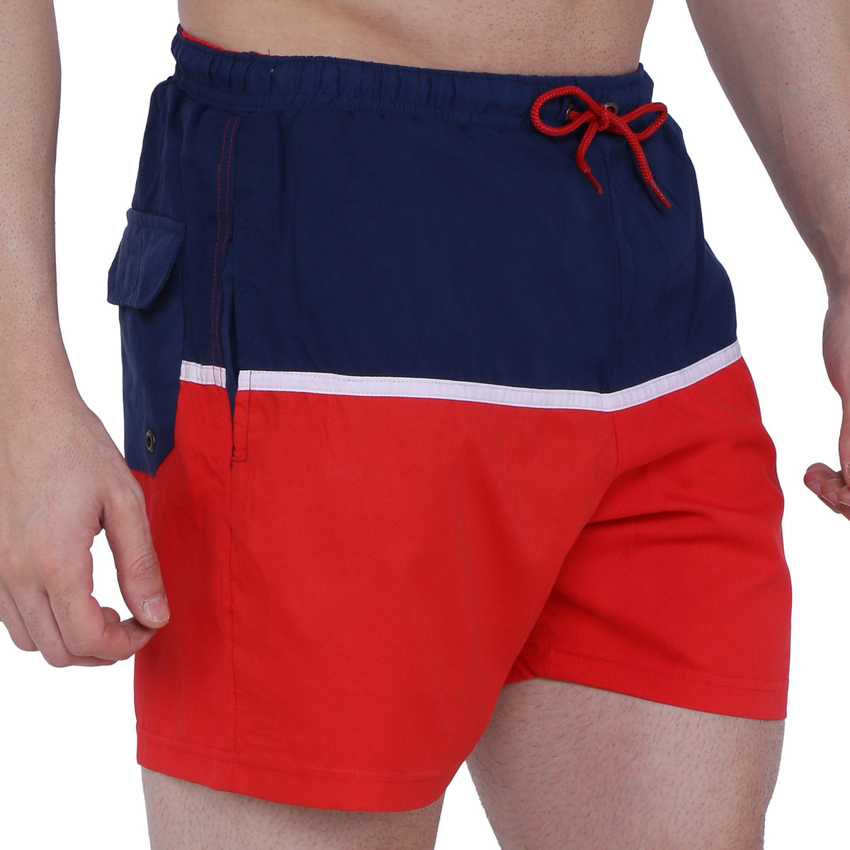 Semantic Designer Microfiber Swimshorts - Cut-n-Sew - Red - Semantic Store