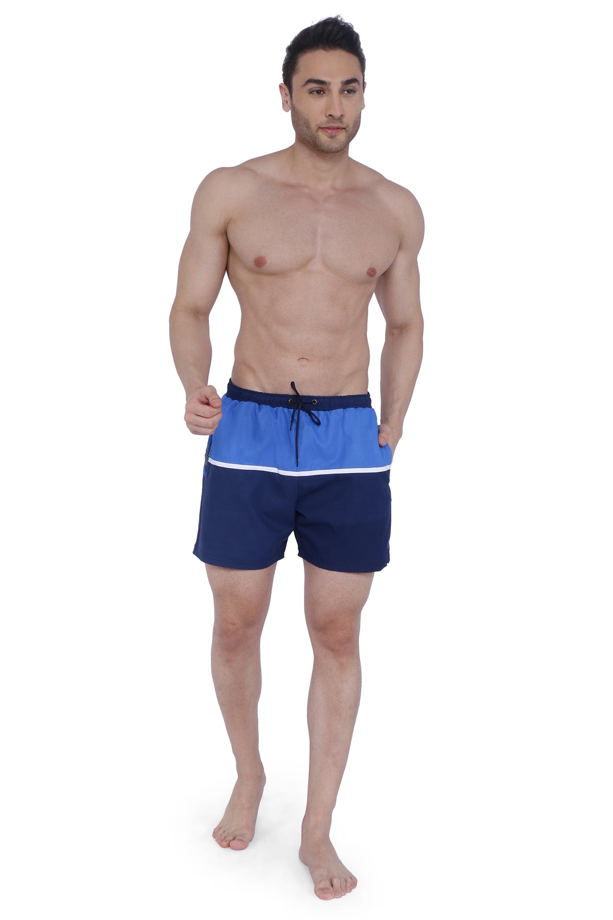 Semantic Designer Microfiber Swimshorts - Cut-n-Sew - Royal - Semantic Store