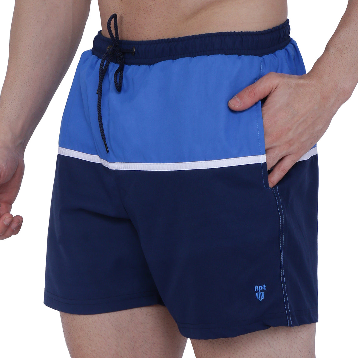 Semantic Designer Microfiber Swimshorts - Cut-n-Sew - Royal - Semantic Store