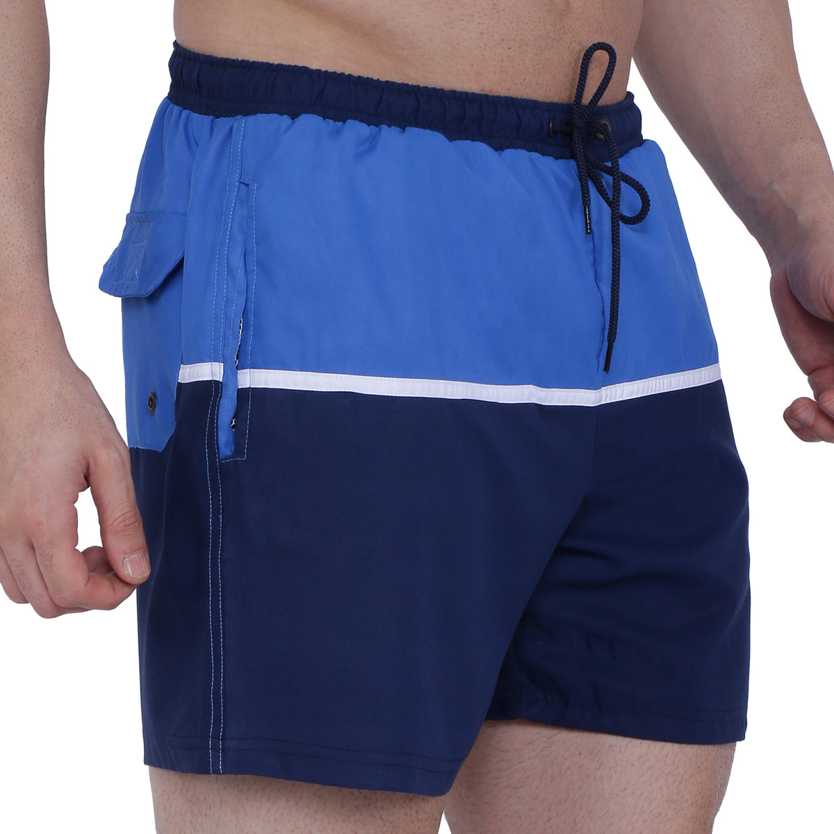 Semantic Designer Microfiber Swimshorts - Cut-n-Sew - Royal - Semantic Store