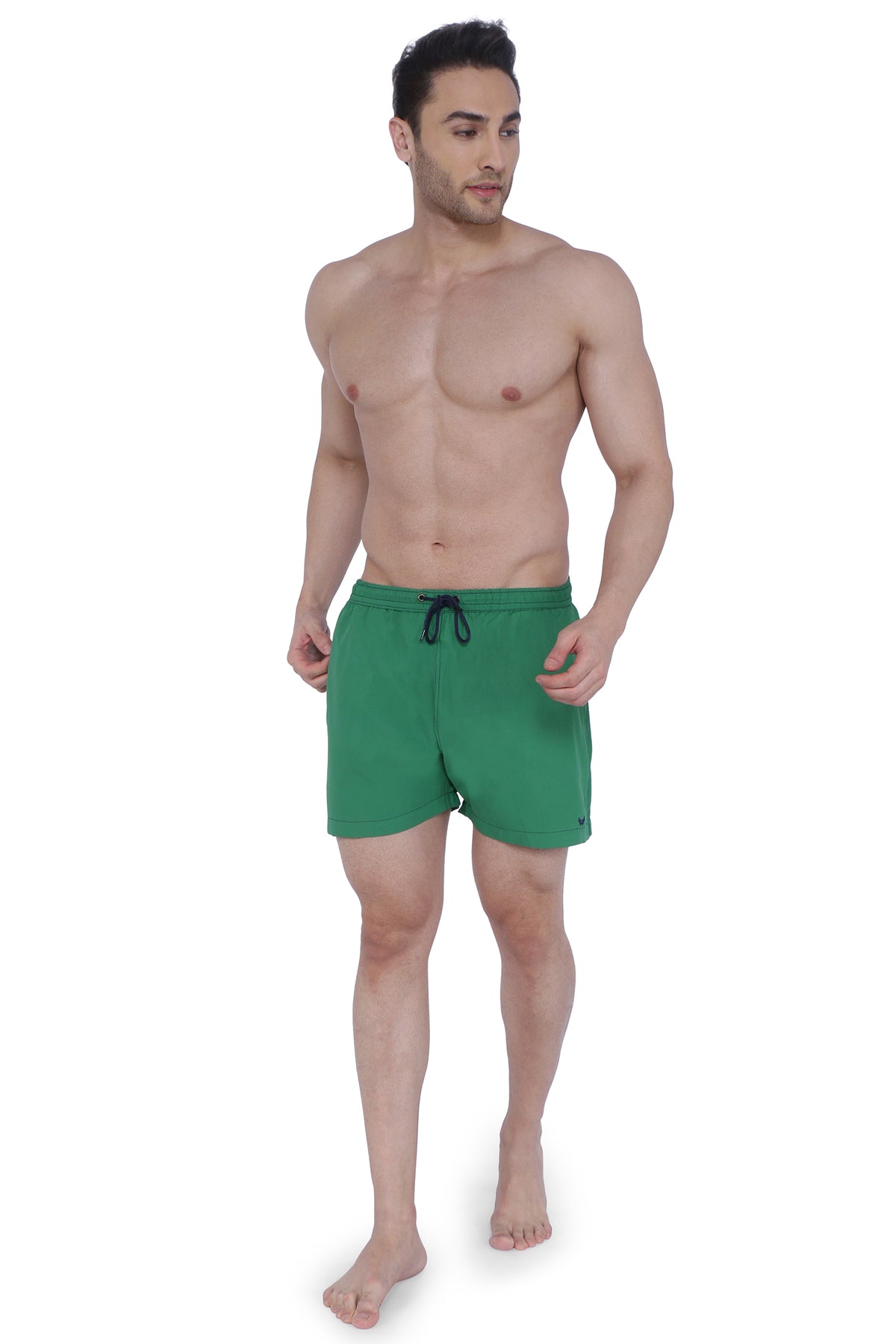 Semantic Designer Microfiber Swimshorts - Solid Green - Semantic Store