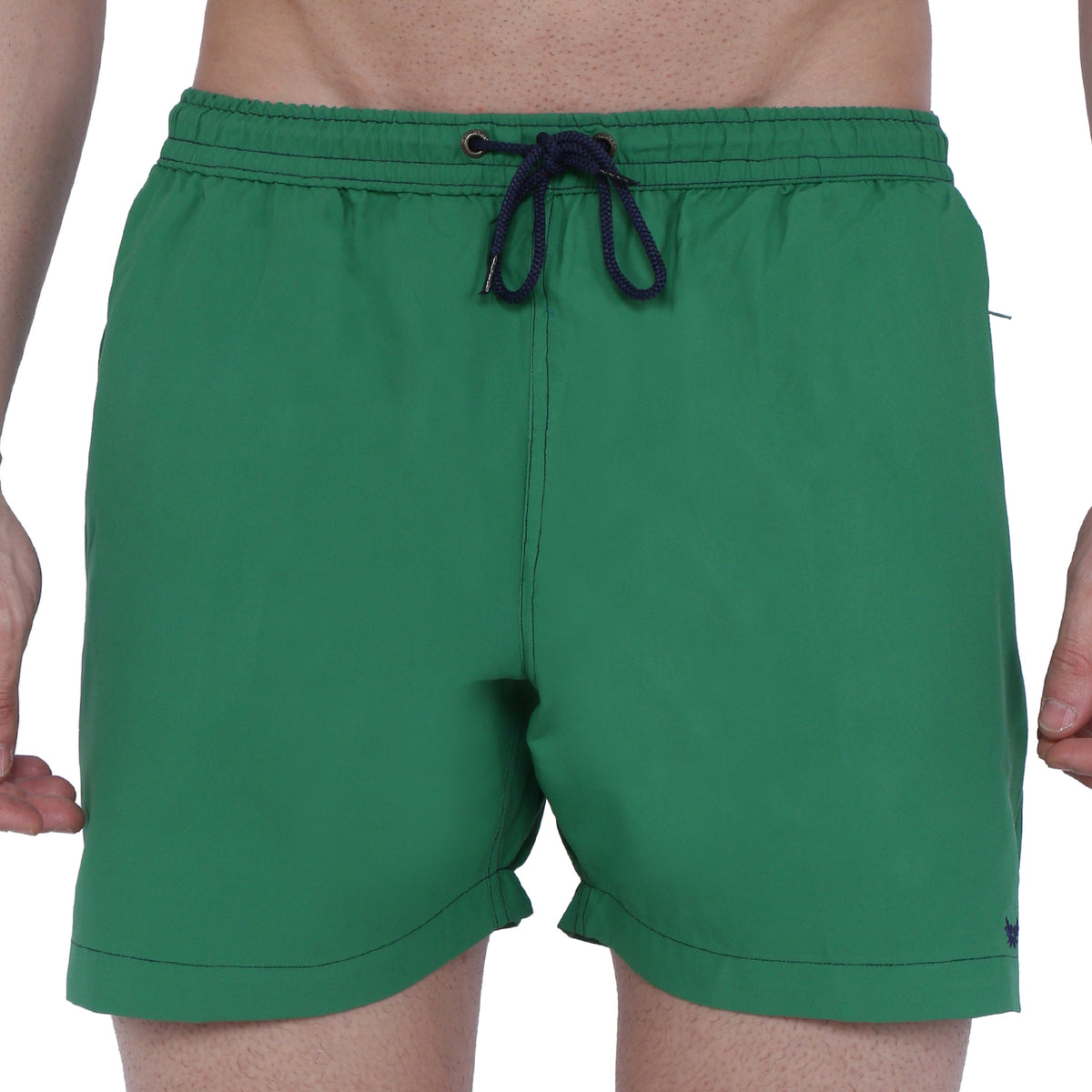 Semantic Designer Microfiber Swimshorts - Solid Green - Semantic Store