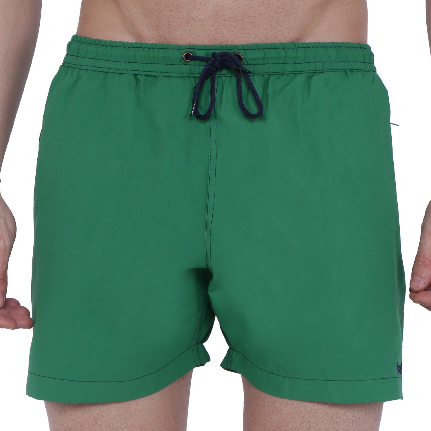 Semantic Designer Microfiber Swimshorts - Solid Green - Semantic Store