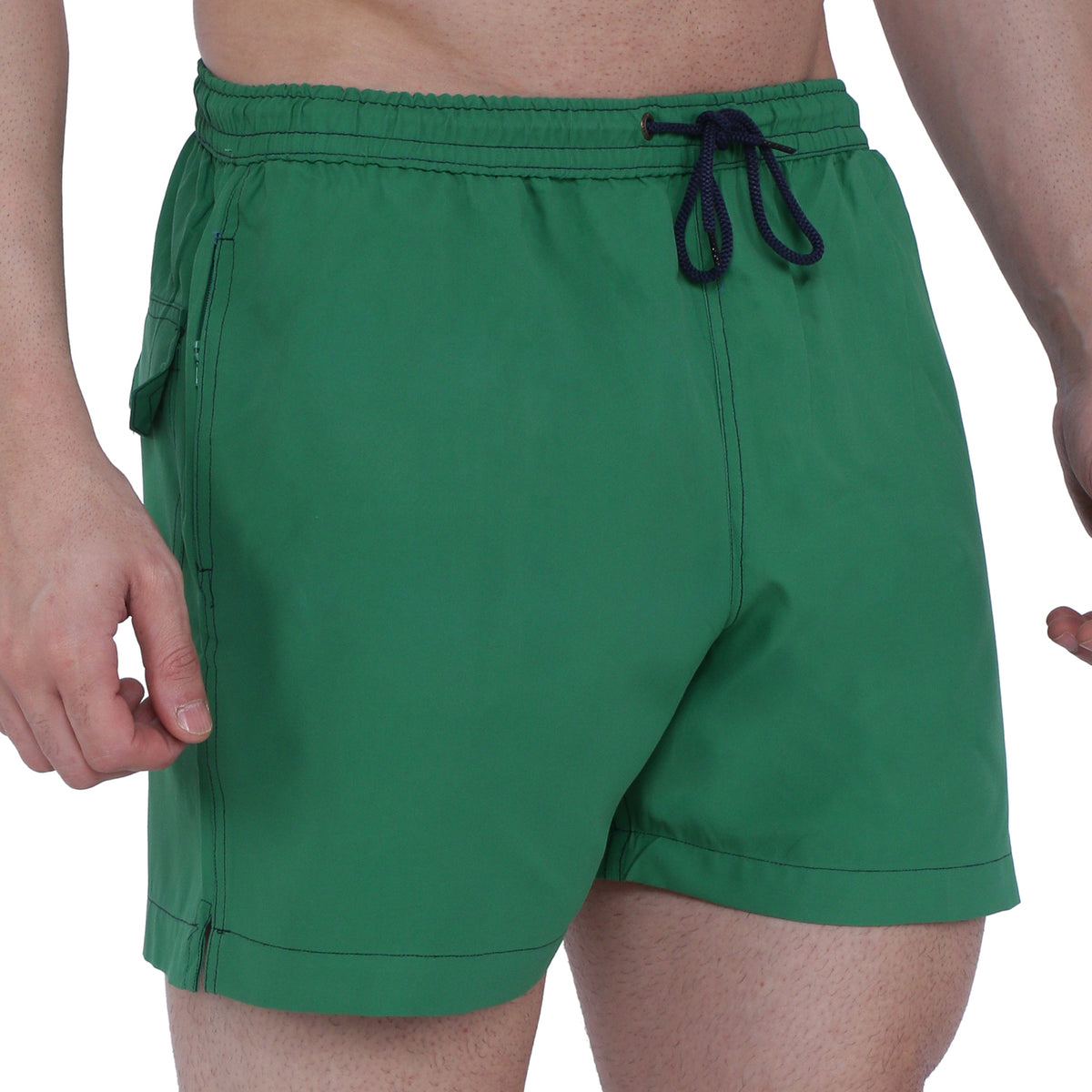 Semantic Designer Microfiber Swimshorts - Solid Green - Semantic Store