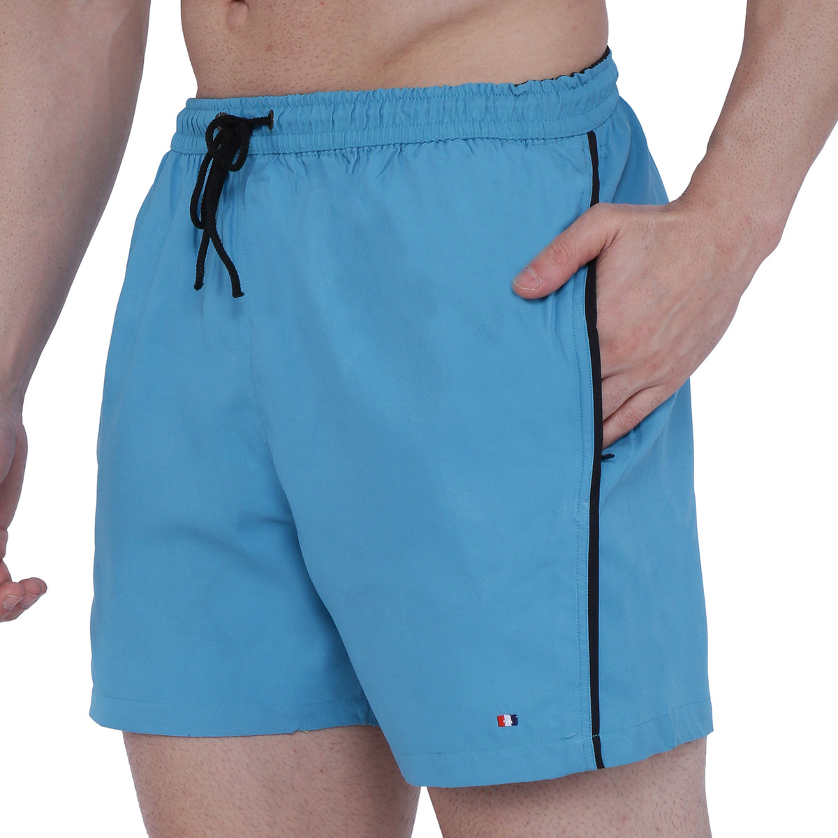 Semantic Designer Microfiber Swimshorts - Designer Sky Blue - Semantic Store